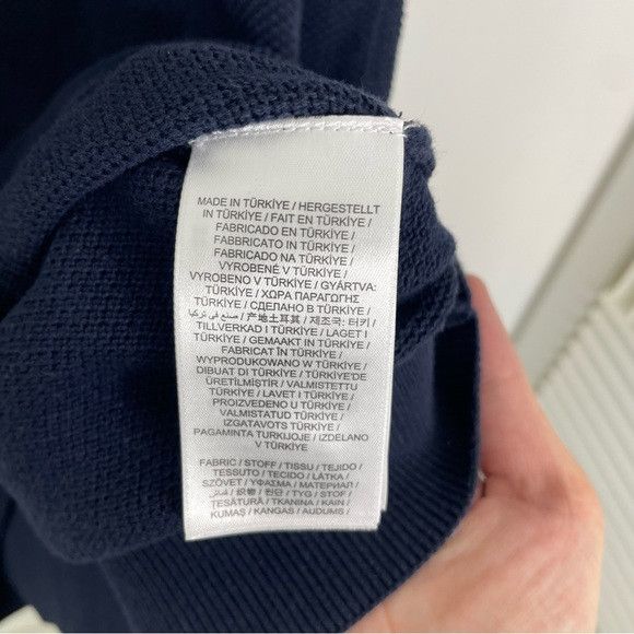 Gant GANT Mesh Knit Short Sleeve Polo Shirt Navy Blue S Size US S / EU 44-46 / 1 - 5 Thumbnail
