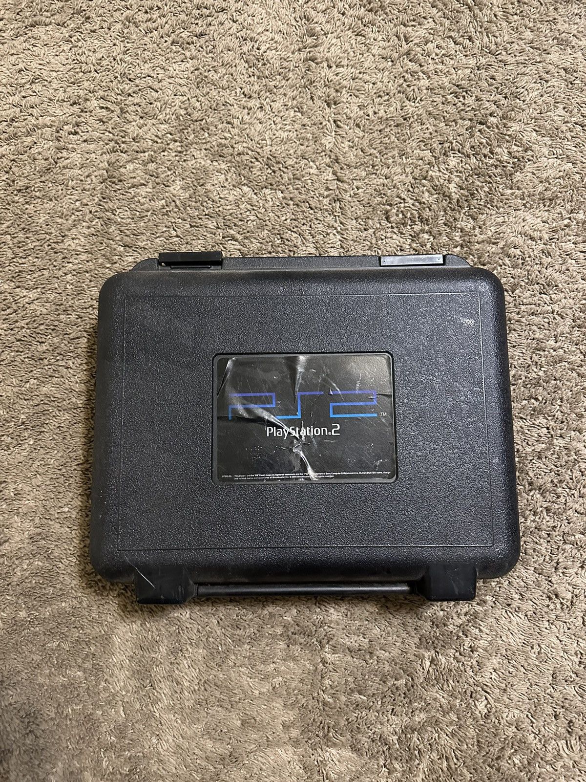 Vintage Sony PlayStation 2 “triple black” suitcase 90s