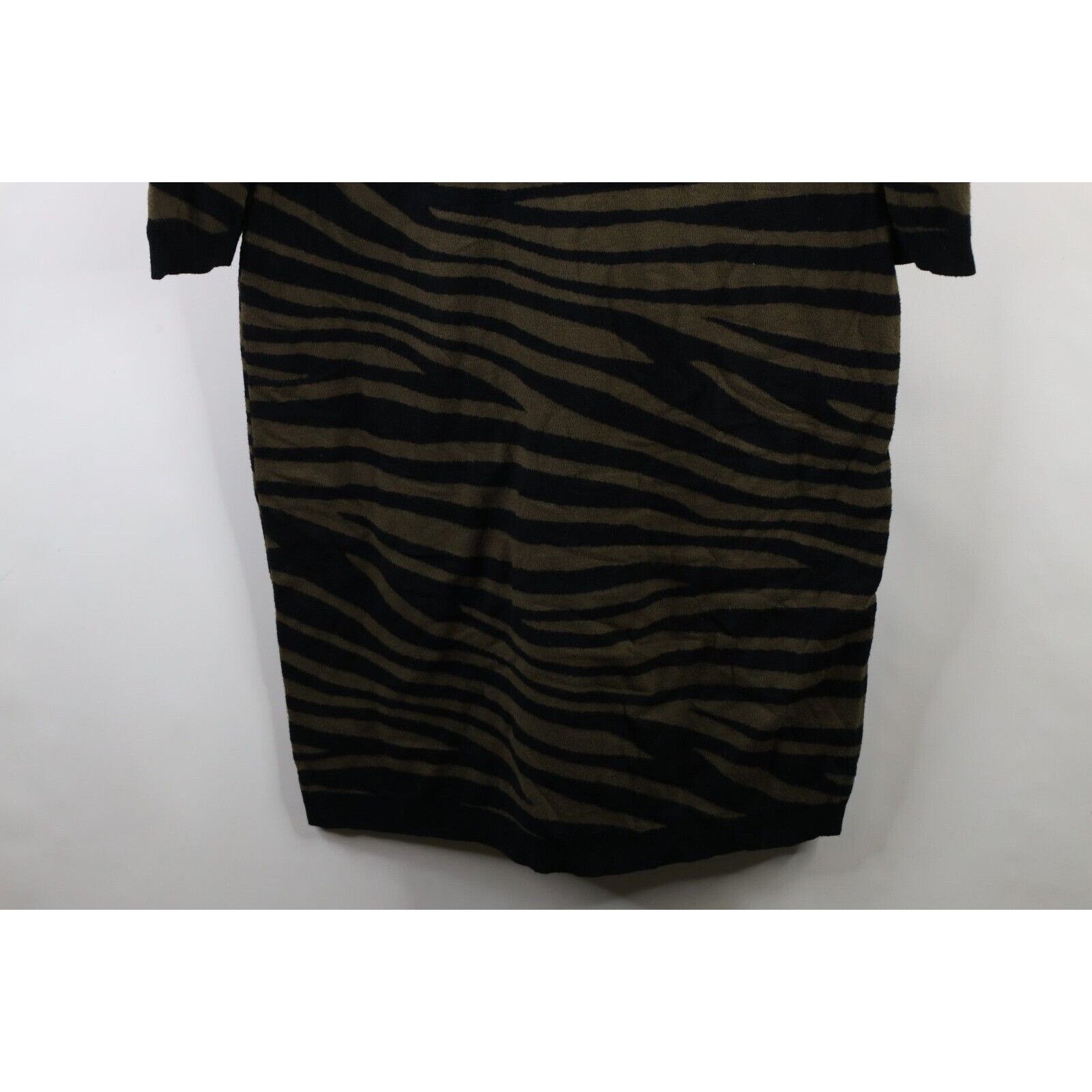 Other Lane Bryant Zebra Striped Knit Long Sleeve Dress Size 4XL / US 24-26 - 4 Thumbnail