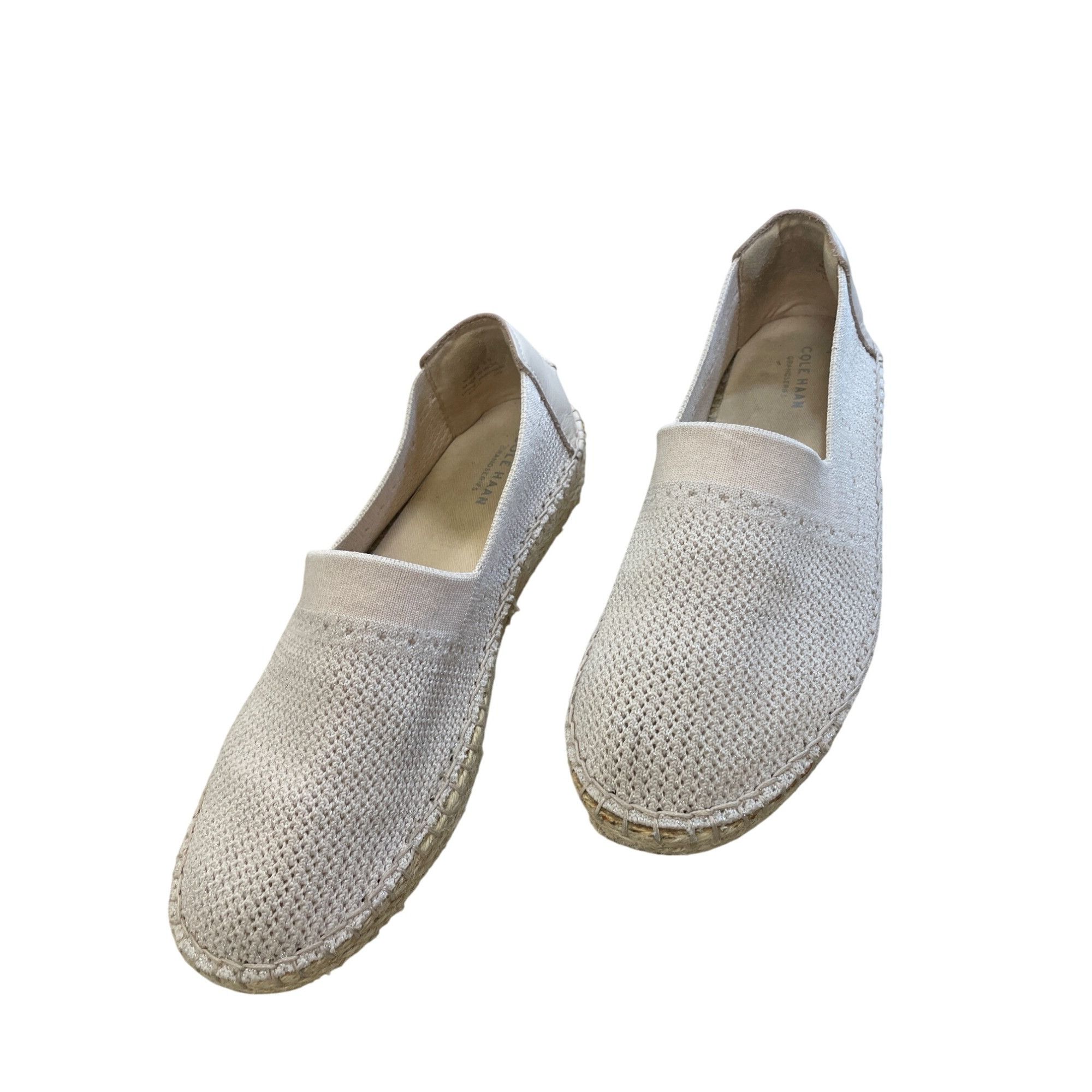 Cole Haan Cole Haan Womens Tan Espadrille Slip-On Loafers Flats Size 8 Size US 8 / IT 38 - 12 Thumbnail