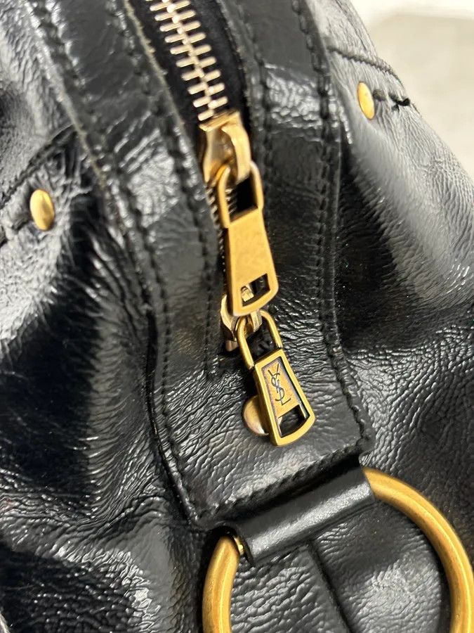 Saint Laurent Paris AW2008 Saint Laurent Black Leather Muse Handle Bag Size ONE SIZE - 11 Thumbnail