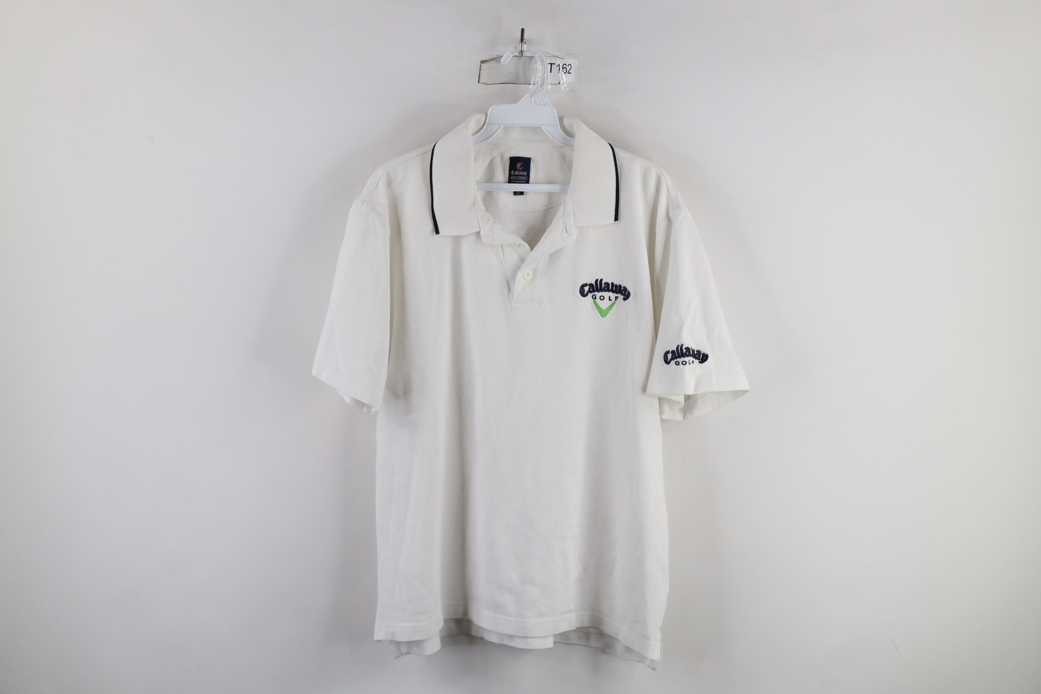 Callaway × Vintage Vintage 90s Callaway Golf Collared Golfing Polo Shirt White Size US L / EU 52-54 / 3 - 1 Thumbnail