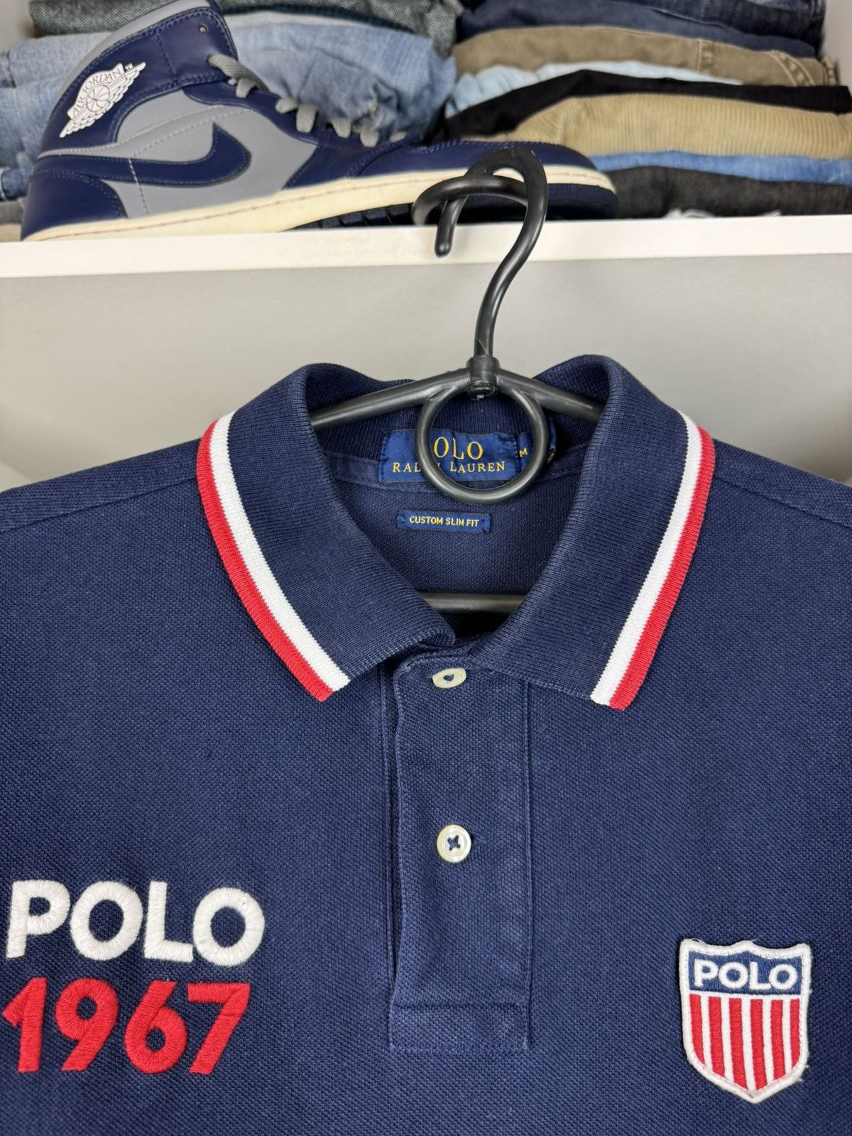Polo Ralph Lauren Polo Ralph Lauren 1967 Shield Polo T-shirt Size US M / EU 48-50 / 2 - 3 Thumbnail