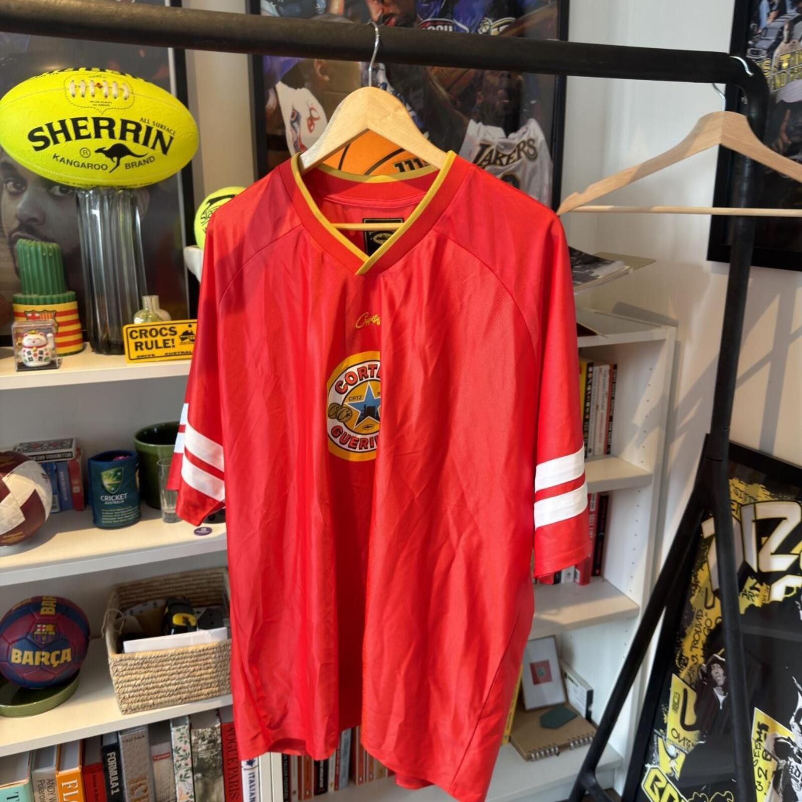 Other Corteiz Red Da Magpies Jersey Size US XL / EU 56 / 4 - 2 Thumbnail