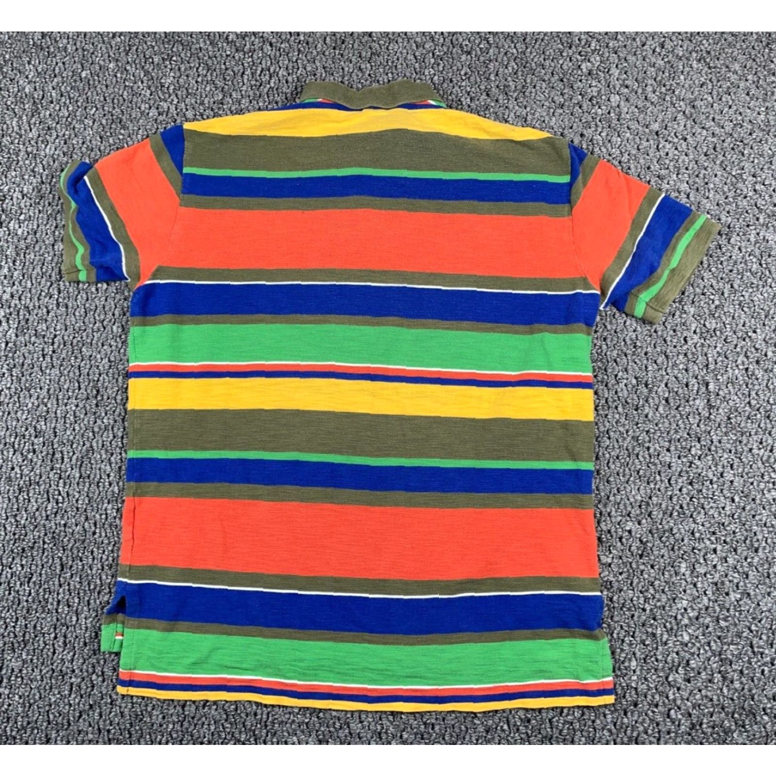 Polo Ralph Lauren VINTAGE Polo Ralph Lauren Polo Shirt Adult XL Rainbow Striped Cotton 90s Casual Mens Size US XL / EU 56 / 4 - 2 Thumbnail
