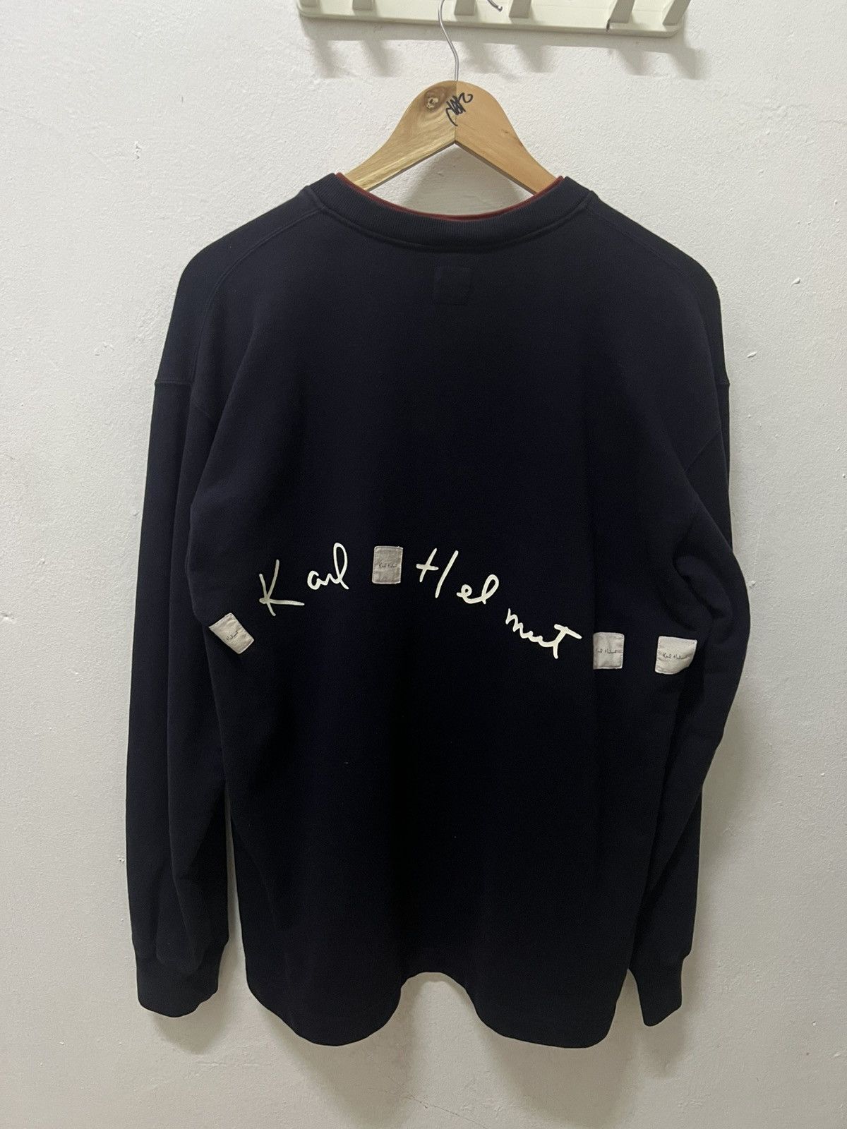 Karl Helmut Vintage 90s Karl Helmut Spellout Henley Size US L / EU 52-54 / 3 - 8 Thumbnail