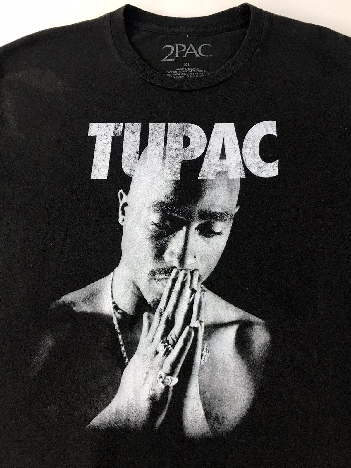 Rap Tees Hip Hop Tupac Shakur 2Pac Print Fashion Casual Rapper Tee Size US XL / EU 56 / 4 - 3 Thumbnail
