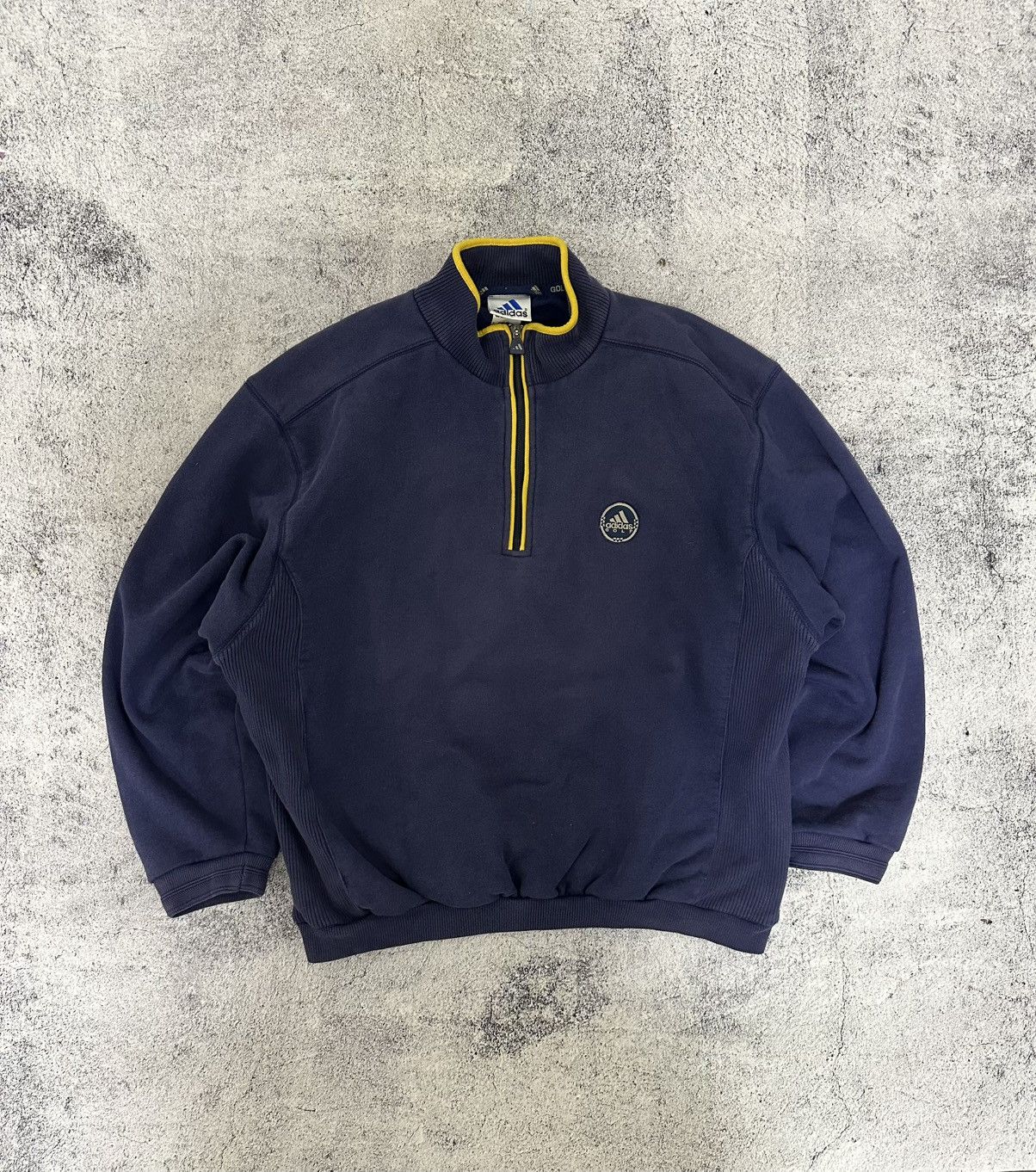 Adidas Vintage Adidas Golf 1/4 Zip Sweatshirt Logo Blue Size US L / EU 52-54 / 3 - 1 Thumbnail