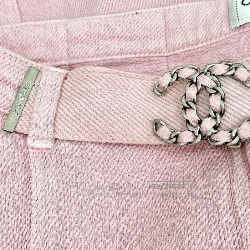 Chanel Chanel Pink Cotton Women’s Shorts . Size 26" / US 2 / IT 38 - 5 Thumbnail