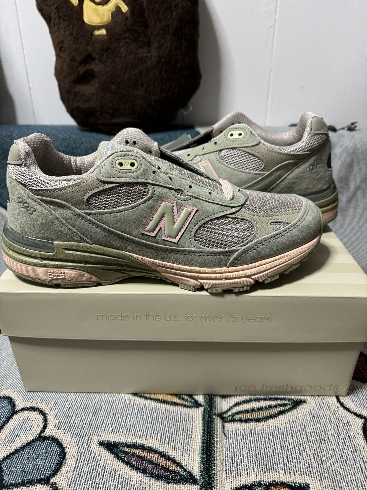 Joe Freshgoods NEW BALANCE X JFG 993 PERFORMANCE ART SAGE Size US 9.5 / EU 42-43 - 1 Thumbnail