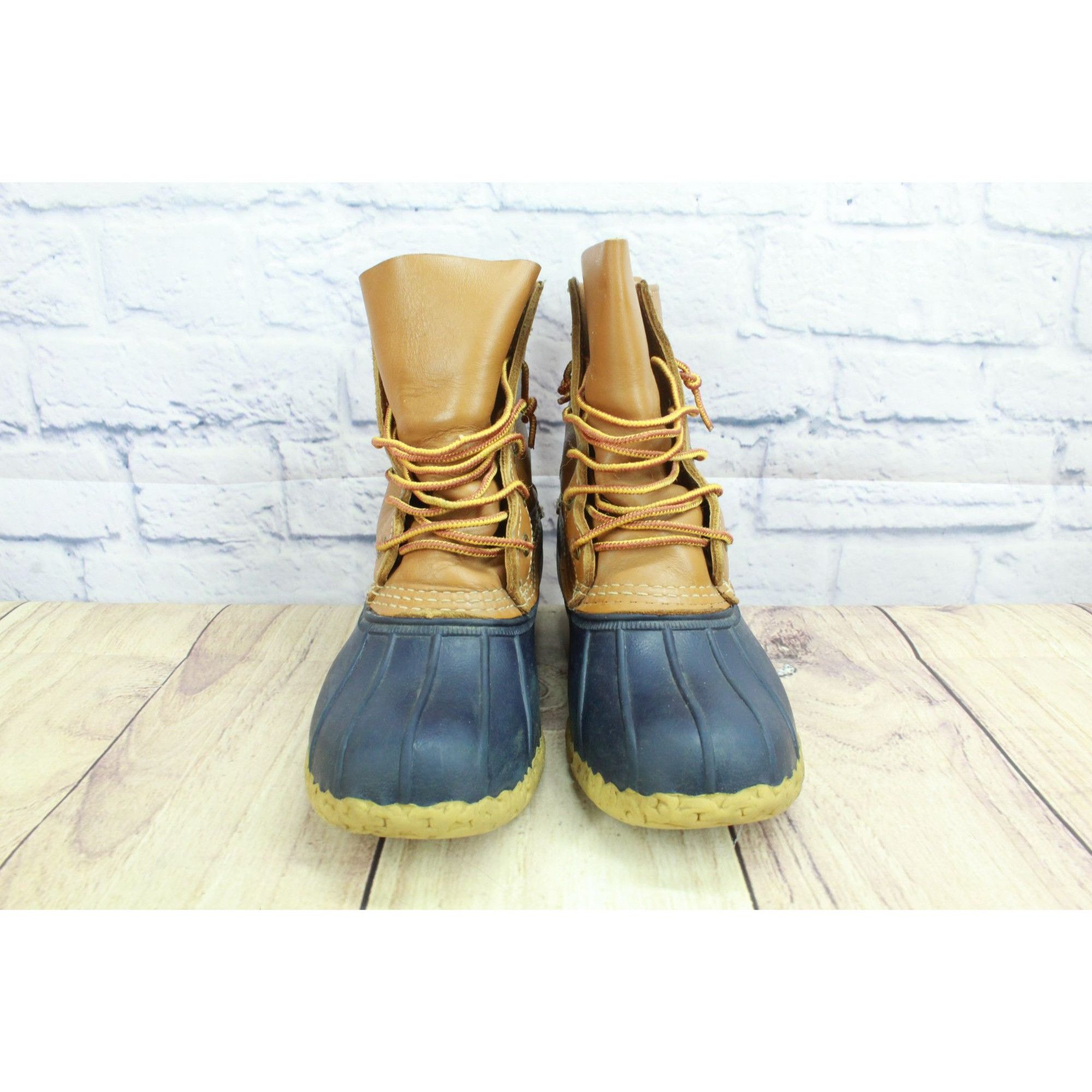 L.L. Bean × Leather LL Bean Women's Leather Unlined Ankle Duck Boots Size 7 M Size US 7 / IT 37 - 4 Thumbnail