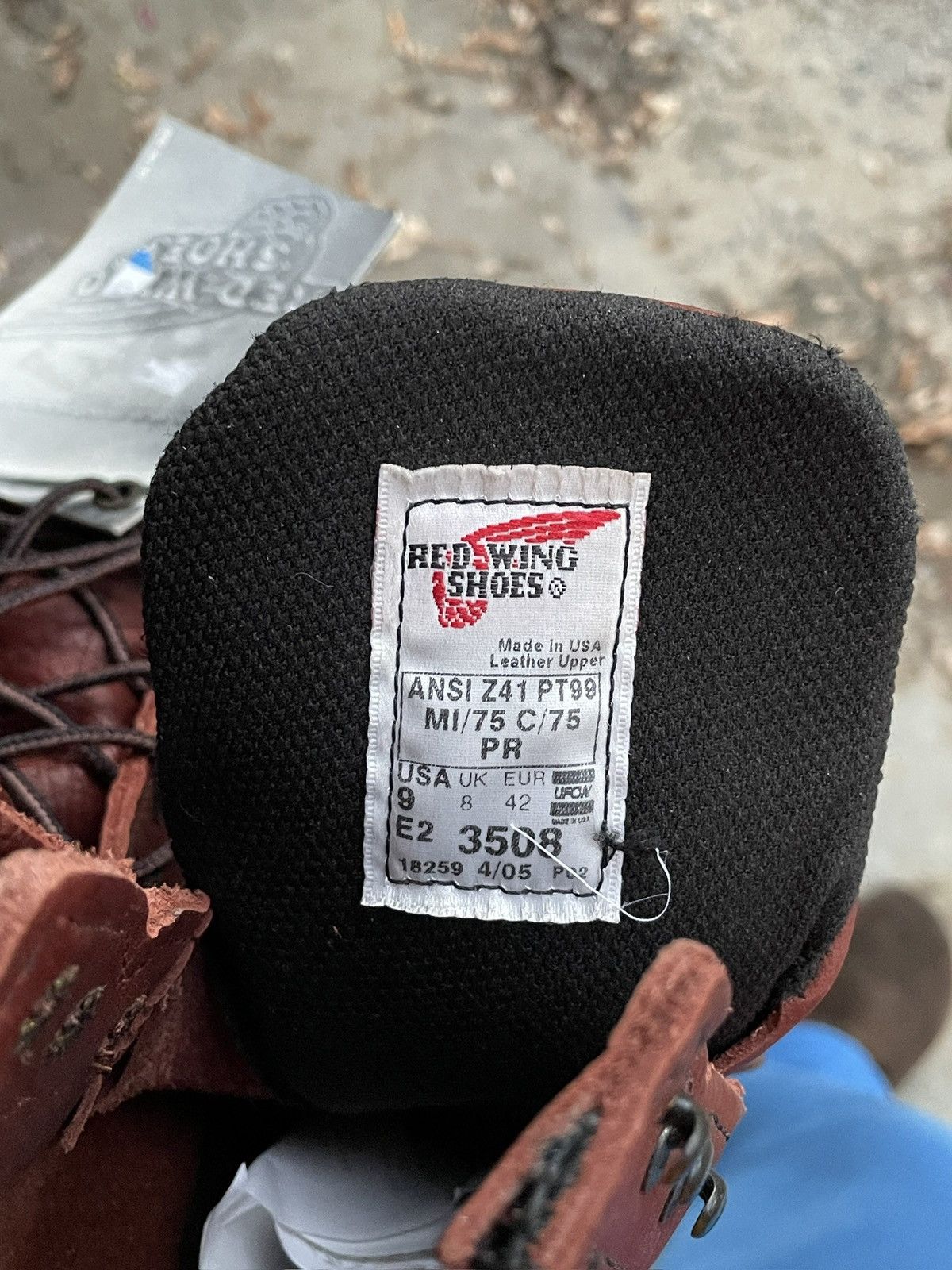 Red Wing 🥾 Vintage NWT Red Wing 3508 Boots USA Made Leather Red Japan Size US 9 / EU 42 - 5 Thumbnail