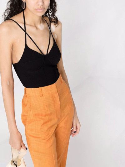 Alexander McQueen o1y0325 Bustier Top in Black Size XS / US 0-2 / IT 36-38 - 5 Thumbnail
