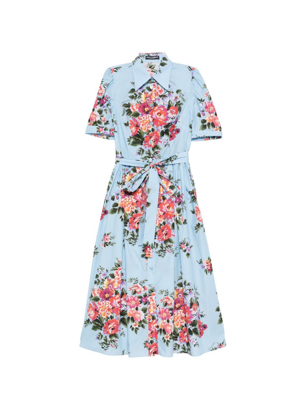 Dolce & Gabbana FLOWER PRINT MIDI DRESS Size XS / US 0-2 / IT 36-38 - 1 Thumbnail
