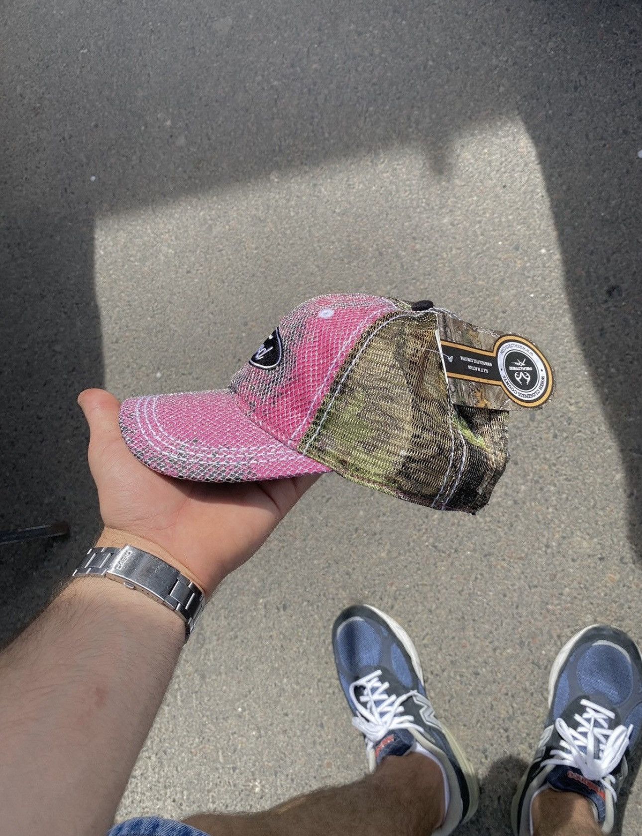 NASCAR × Vintage Vintage NASCAR Ford cap rare Y2K pink racing realtree Size ONE SIZE - 3 Thumbnail