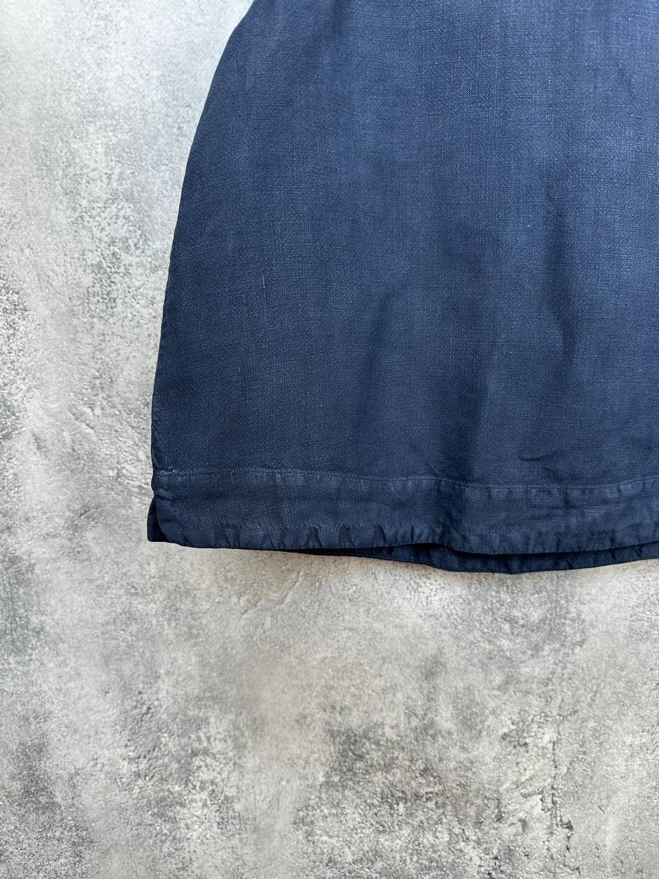 OSKA OSKA 100% Linen Crop Top Navy Faded Tank Vintage Size M / US 6-8 / IT 42-44 - 6 Thumbnail