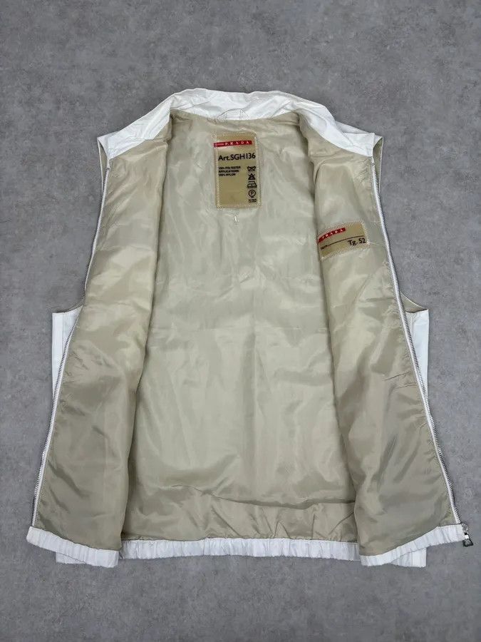 Prada AW2009 Prada White Sport Reflective Strip Nylon Vest Size US M / EU 48-50 / 2 - 7 Thumbnail