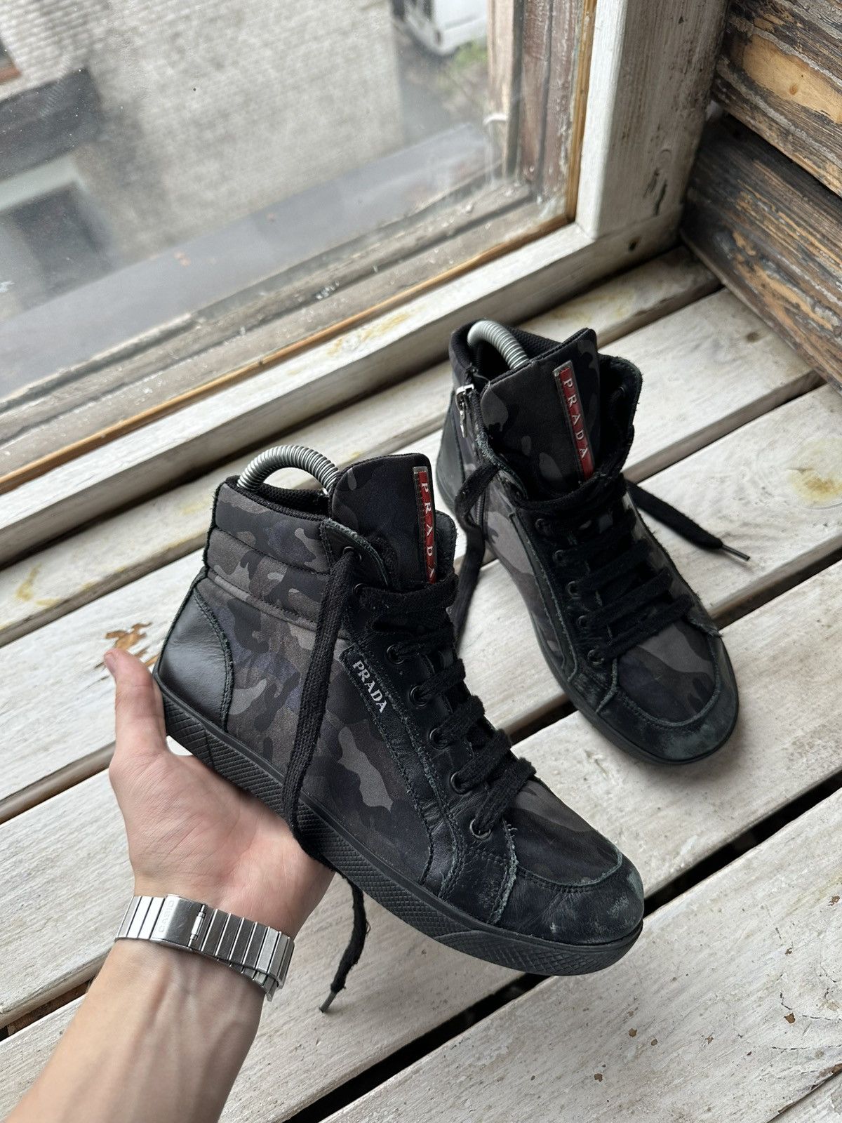 Prada × Vintage 🚨RARE PRADA BLUE SNEAKERS Y2K CONVERSE LUXURY