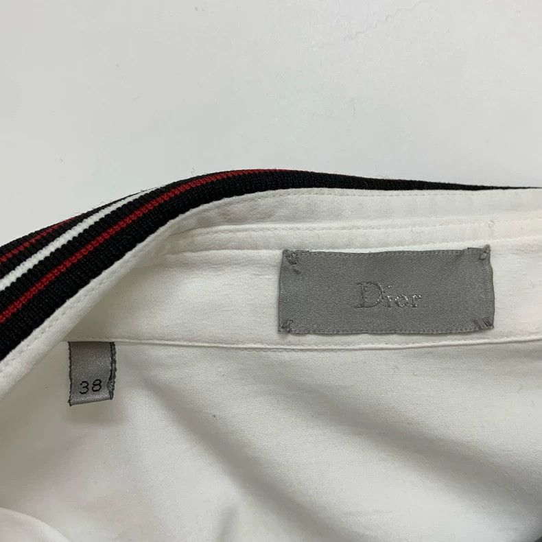 Dior Dior Size 38 White, black and red striped shirt 2502-Nexta Size US XXS / EU 40 - 3 Thumbnail