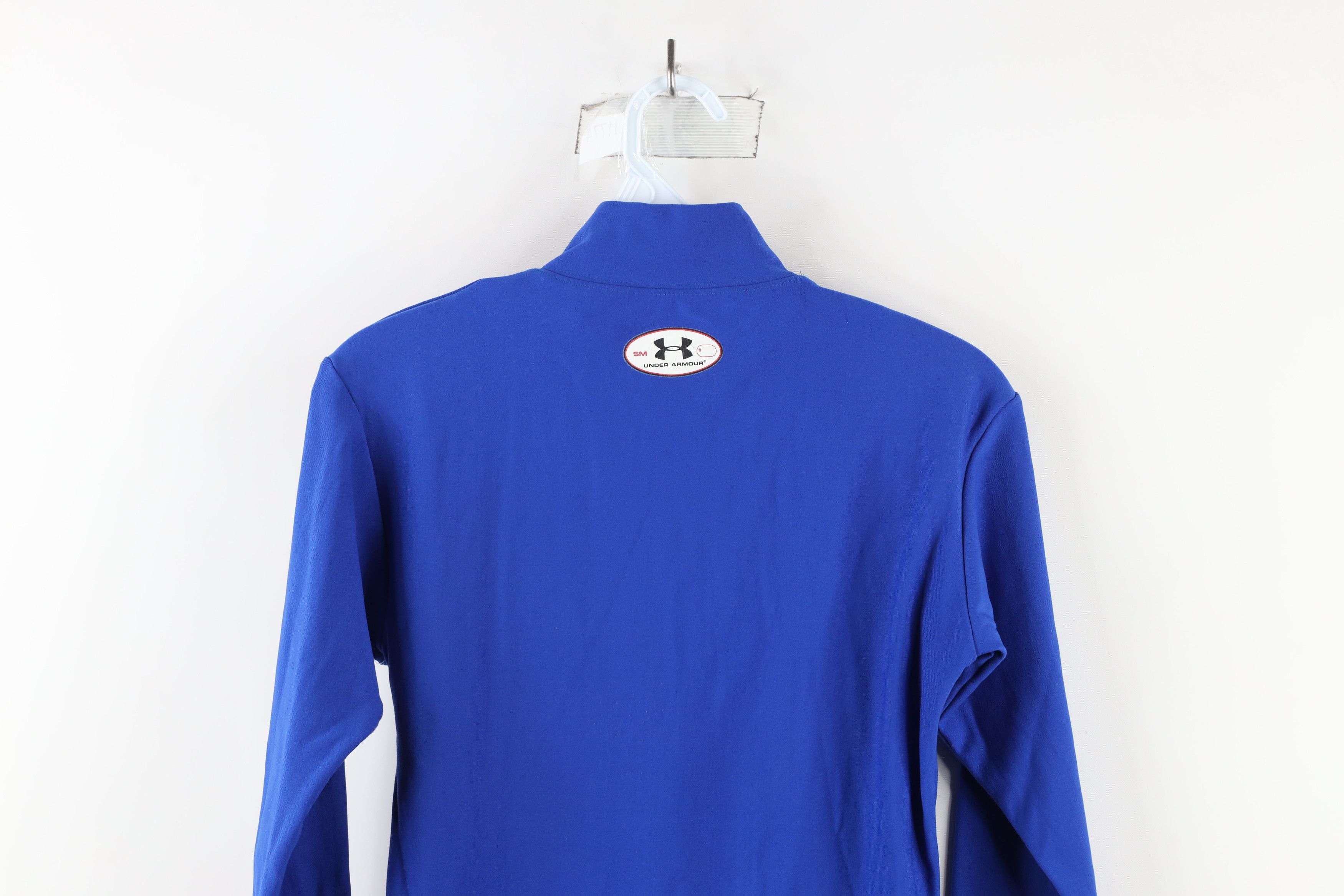 Under Armour × Vintage Under Armour Compression Mock Neck Training T-Shirt Blue Size US S / EU 44-46 / 1 - 10 Thumbnail