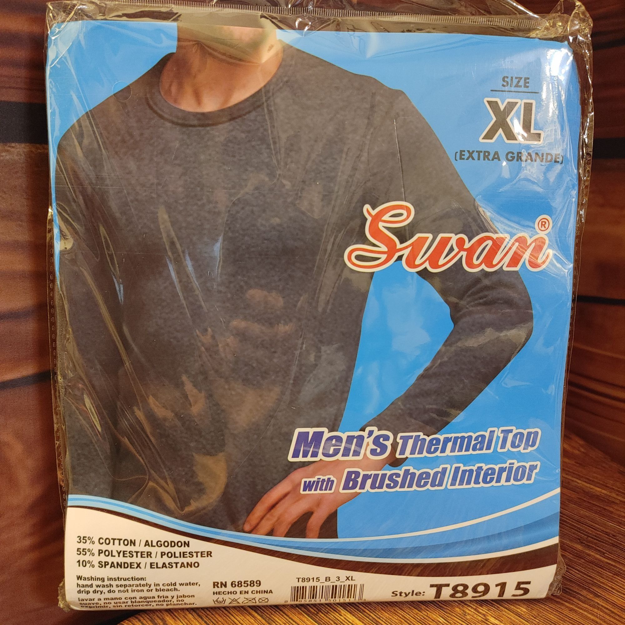 Other Men's Thermal Top Brushed Slate Gray Long Sleeve Packaged To Size US XL / EU 56 / 4 - 2 Thumbnail