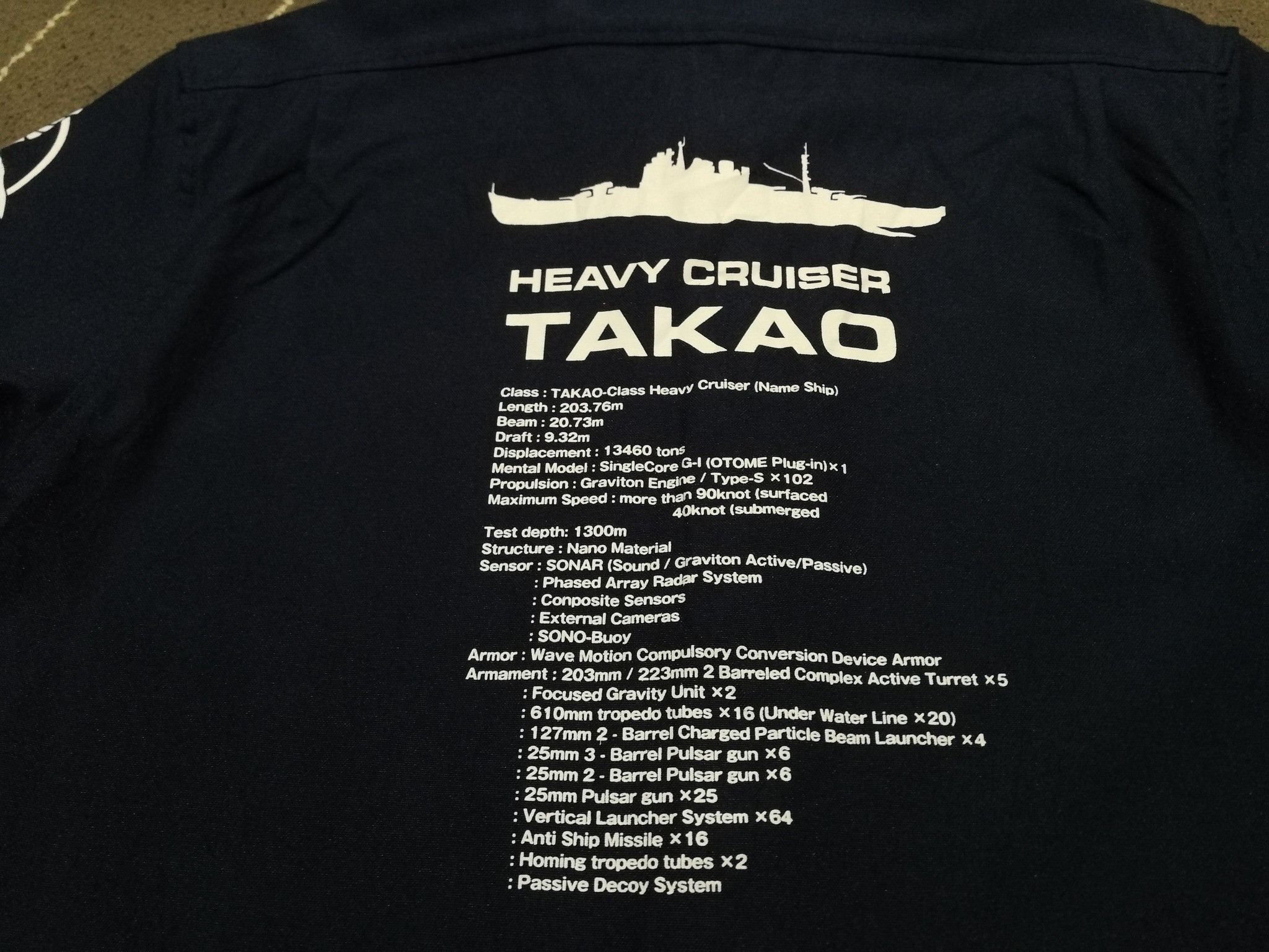 Anime × Japanese Brand Blue Steel Heavy Cruise TAKAO X ANIME 1960 S Size US S / EU 44-46 / 1 - 9 Thumbnail