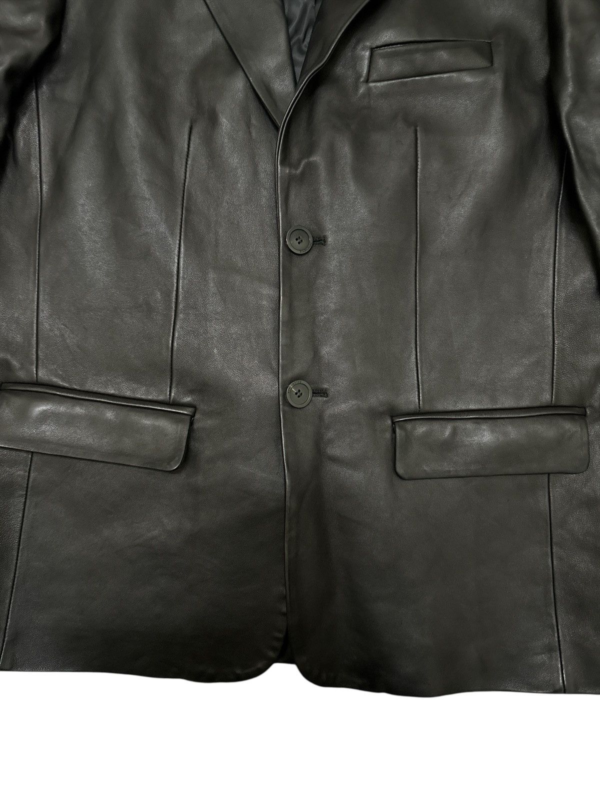 Balenciaga Vintage Balenciaga Leather Jacket Size 36R - 5 Thumbnail