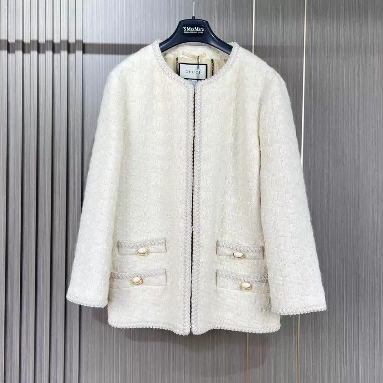Gucci Gucci Beige small fragrant knitted jacket 2504-Nextarrow Size XS / US 0-2 / IT 36-38 - 1 Thumbnail
