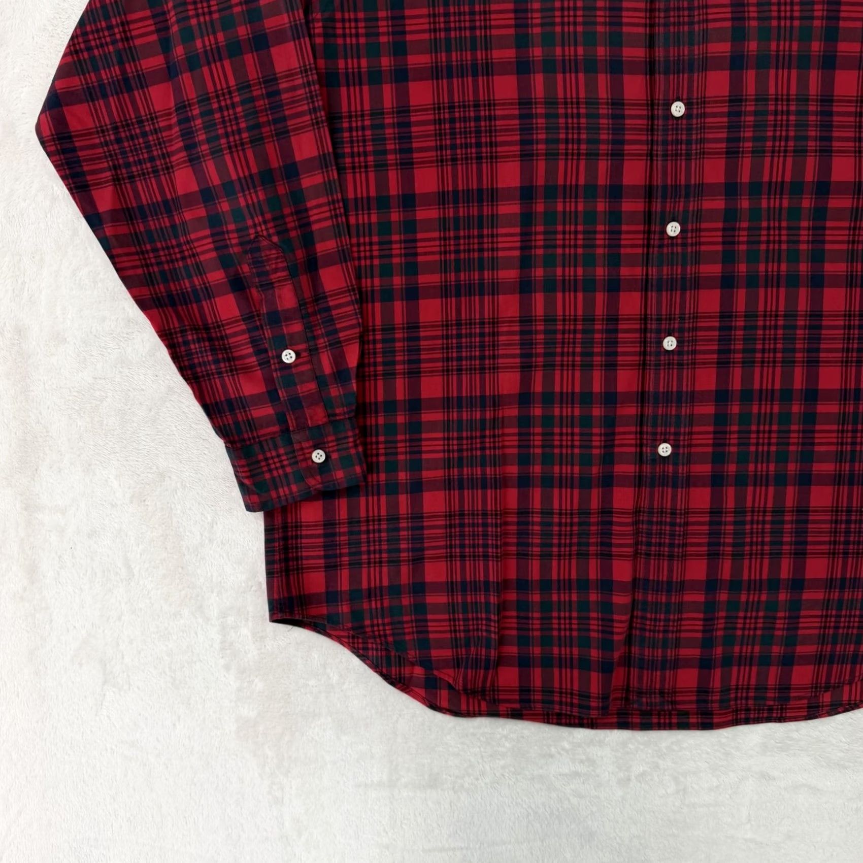 Ralph Lauren Ralph Lauren Blake Shirt Mens L Red Plaid Button-Down Long Sleeve Cotton Size US L / EU 52-54 / 3 - 7 Thumbnail