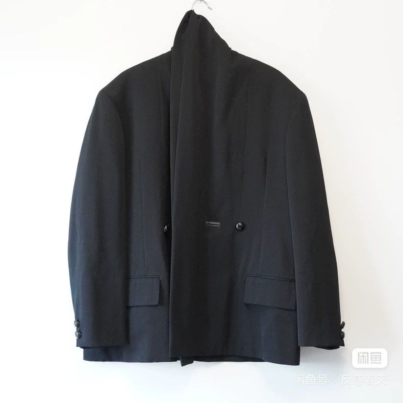 Yohji Yamamoto yohji yamamoto1991 AW Taoist Robe Tortoise Shell Button Jac Size US M / EU 48-50 / 2 - 4 Thumbnail
