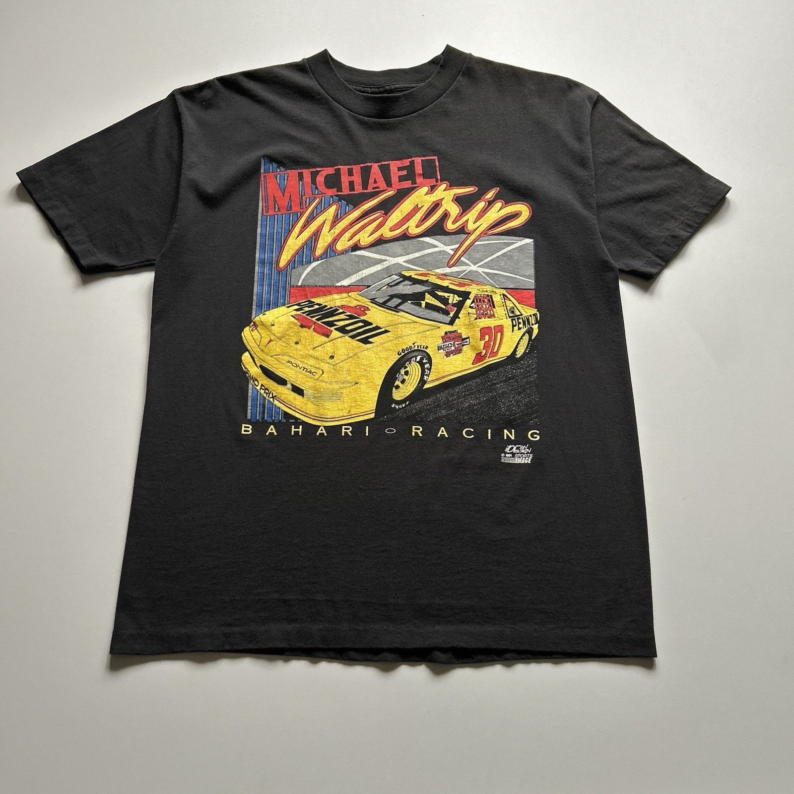 Vintage Vintage 90s Pennzoil Racing Promo T Shirt Large Faded Black Size US L / EU 52-54 / 3 - 1 Thumbnail