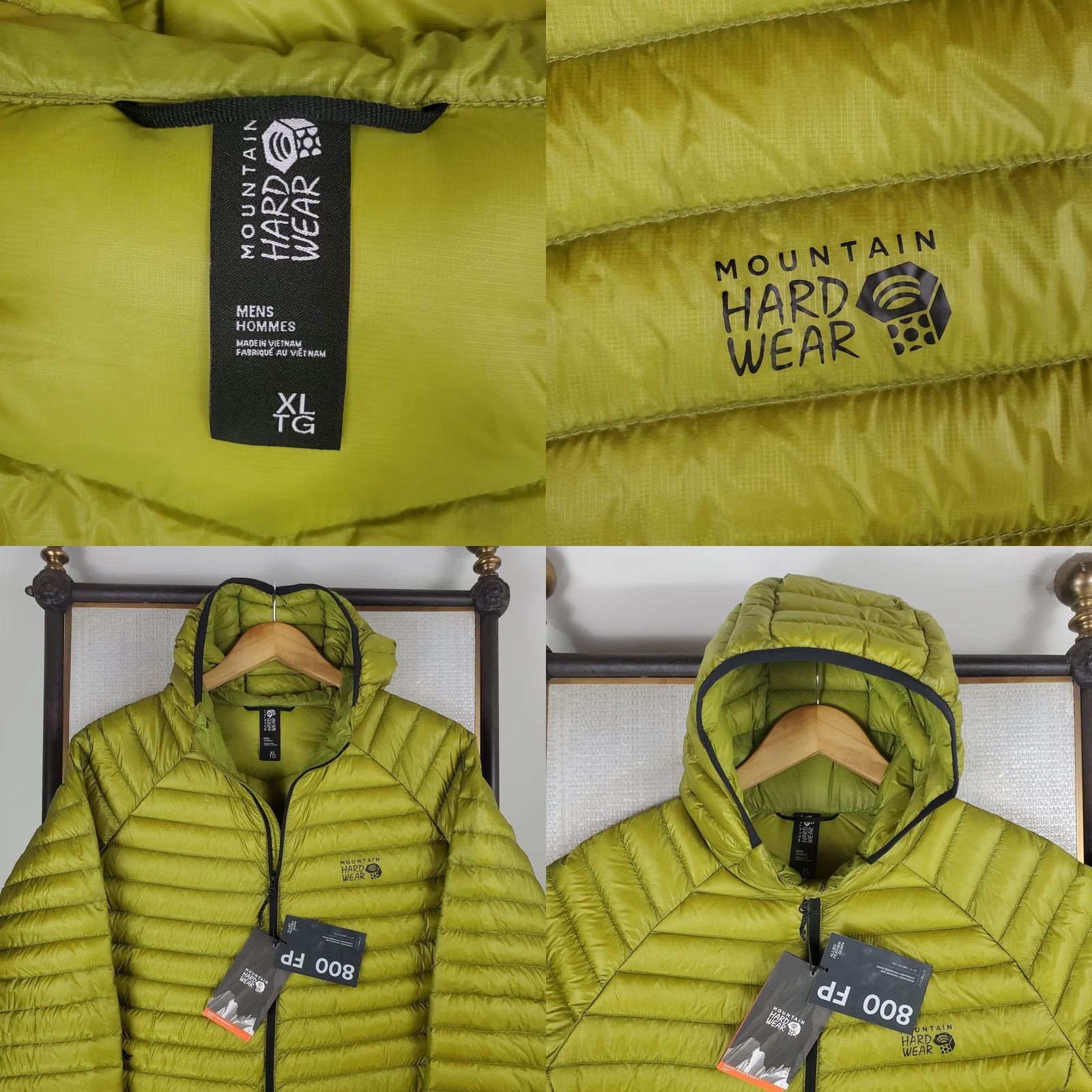 Mountain Hardwear MOUNTAIN HARDWEAR Ghost Whisperer 2 Jacket XL Moss Green Mens Down 800 Full Zip New with Tags Include Hood Winter Ski Snowboard Sports Jacket Size US XL / EU 56 / 4 - 10 Thumbnail