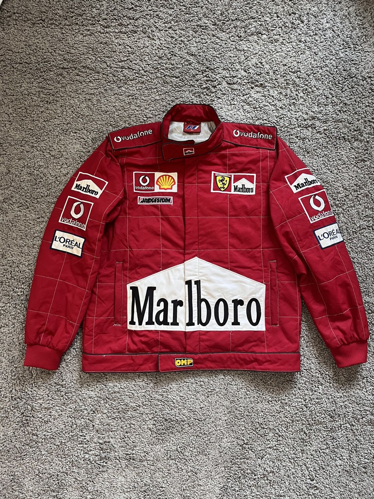 Ferrari Vintage Ferrari Red Marlboro Jacket Racing Y2K Size US S / EU 44-46 / 1 - 1 Thumbnail