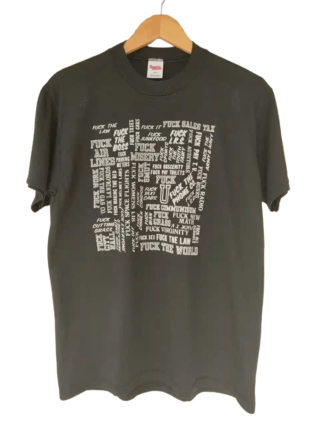 Vintage 90S Vintage Fuck Humor T Size US M / EU 48-50 / 2 - 1 Thumbnail