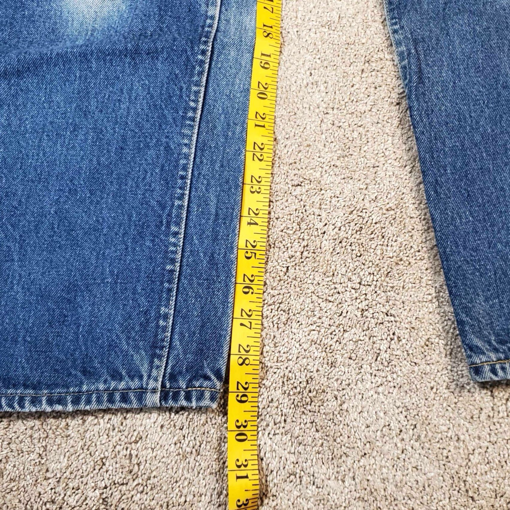 Lee VINTAGE Lee Jeans Women’s 13M Blue Medium Wash Straight Leg Made In USA Size 34" / US 12 / IT 48 - 8 Thumbnail