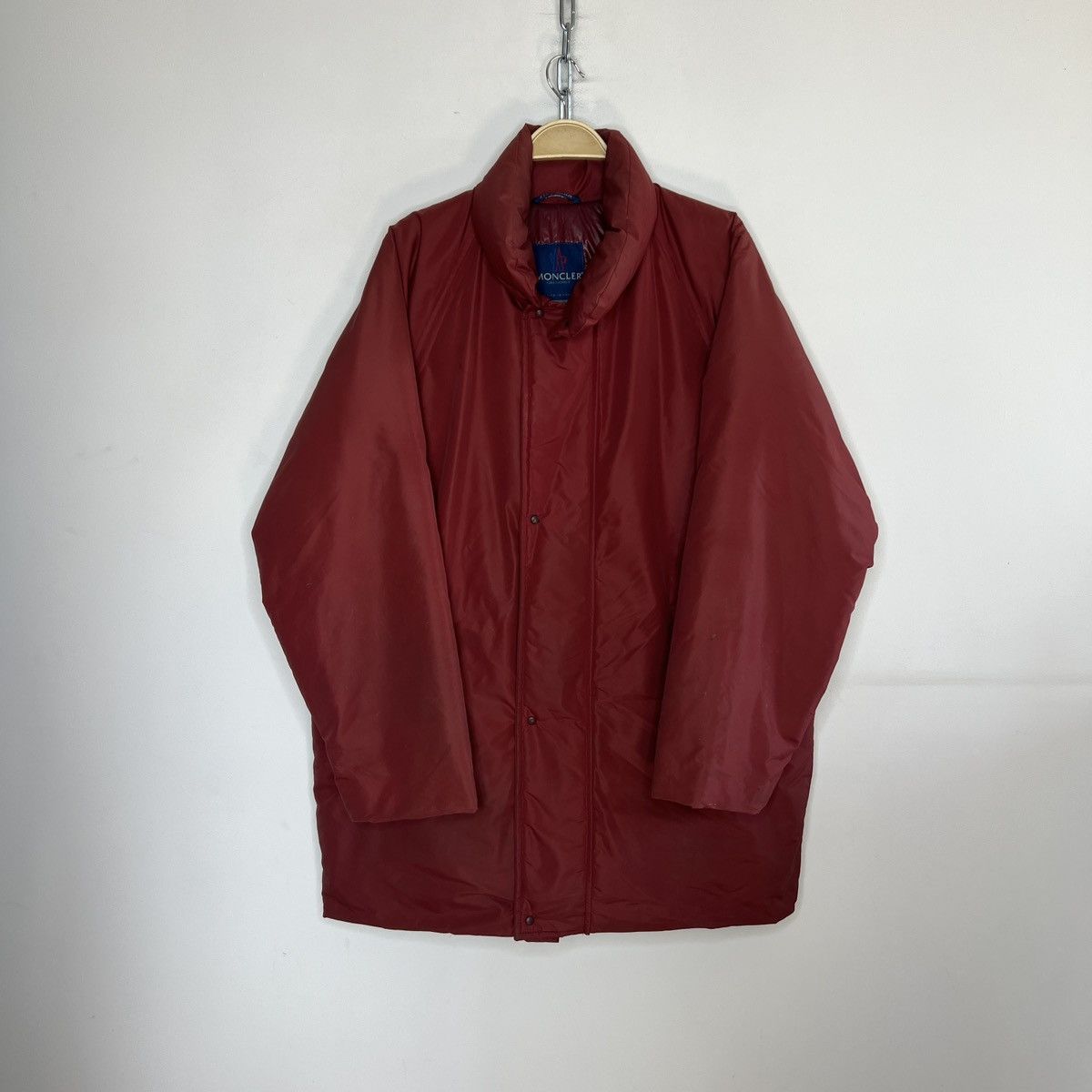 Moncler Vintage 90s Moncler Puffer Goose Down Jacket Red Nylon Size US XXL / EU 58 / 5 - 1 Thumbnail