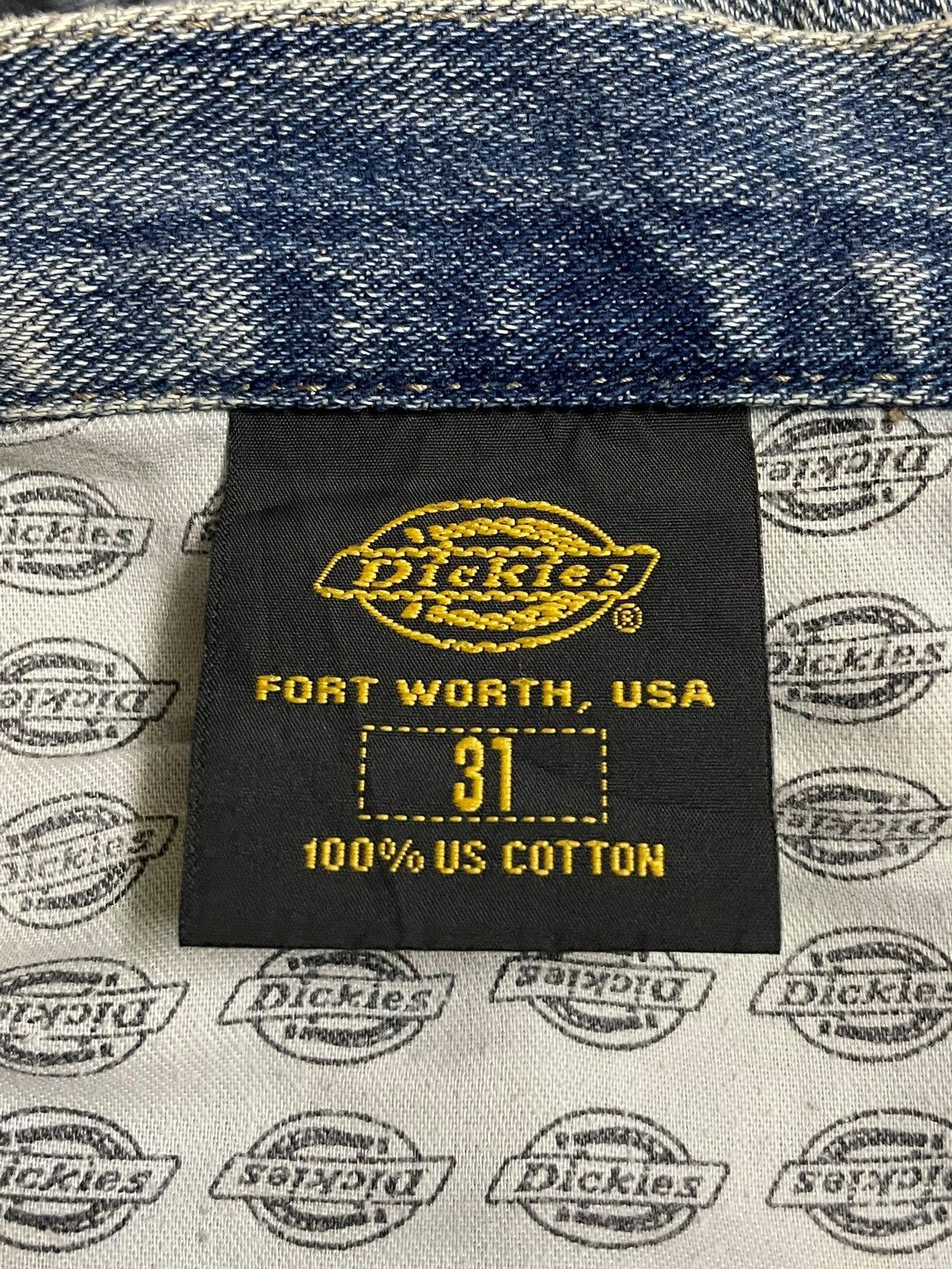 Dickies Vintage Dickies Fort Worth USA Blue Fade Wash Loose Straight Size US 32 / EU 48 - 13 Thumbnail