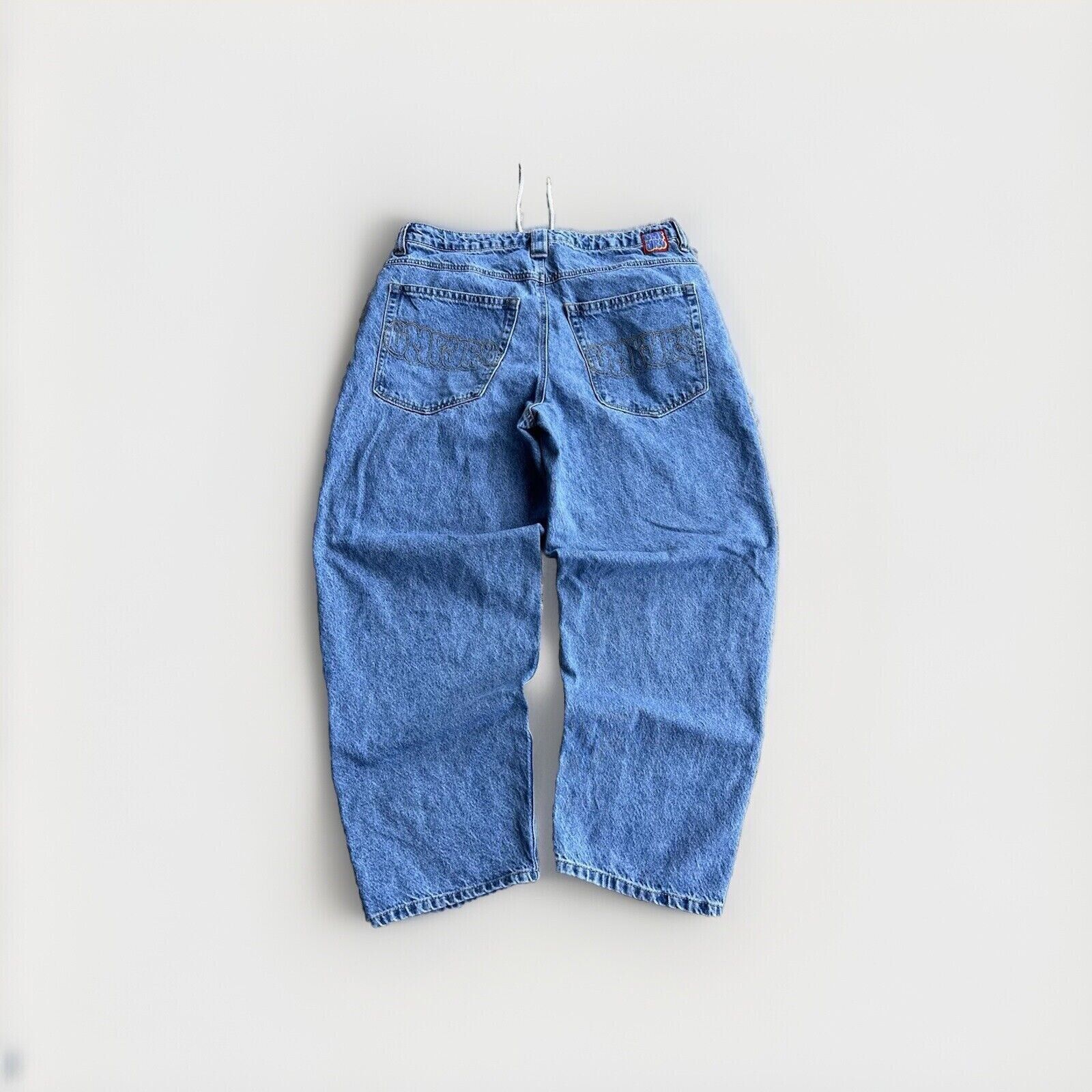 Empyre Empyre Relax Denim Embroidery Jeans JNCO Style Baggy 34x29 Size US 34 / EU 50 - 1 Thumbnail