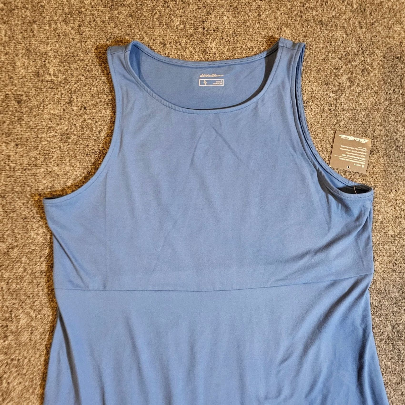 Eddie Bauer Eddie Bauer Dress Womens Large Blue Travex Fitted Sleeveless Stretch Casual Basic Size L / US 10 / IT 46 - 2 Thumbnail