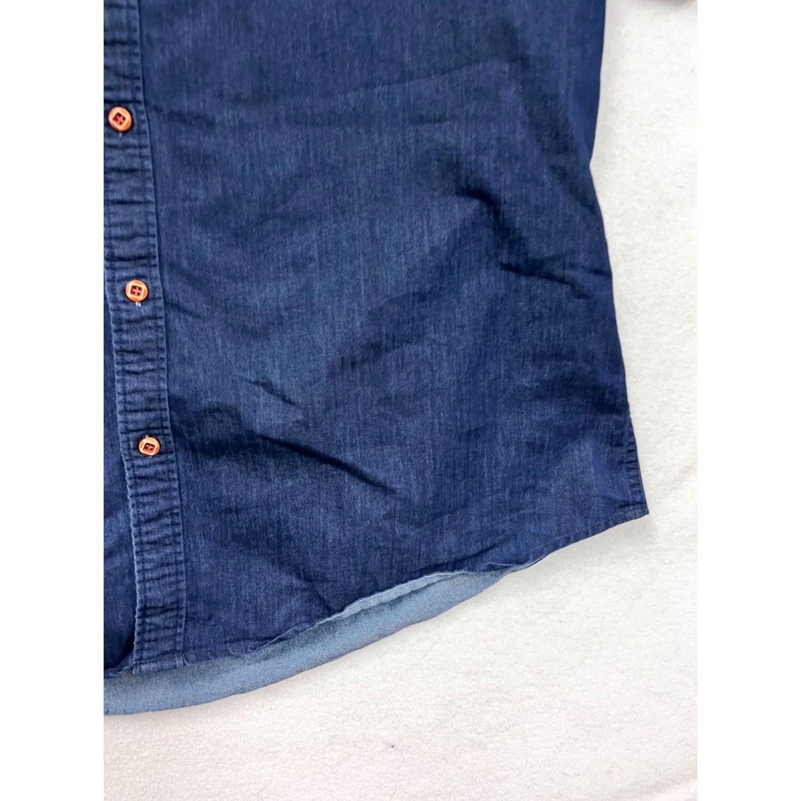 Vintage Coofandy Navy Short Sleeve Button-Up Shirt XL Mens Checkered, Regular Fit, Chest Pocket, Lightweight, Cotton Polyester, Pre-Owned Like New Size US XL / EU 56 / 4 - 5 Thumbnail