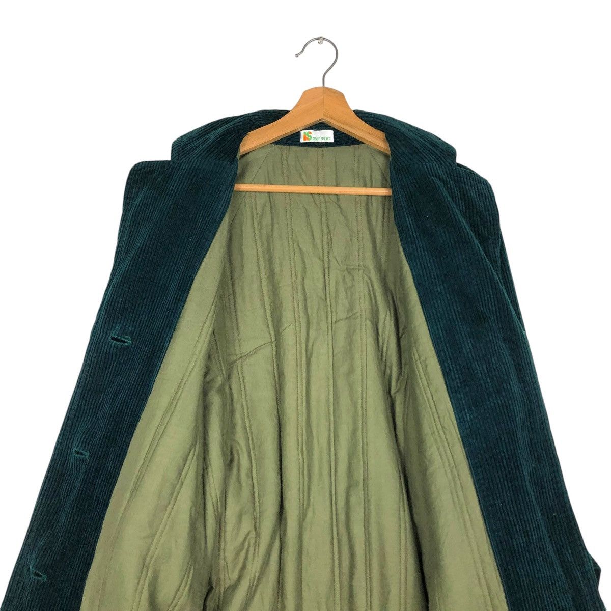 Issey Miyake 🔥VINTAGE 80’s LONG JACKET CORDUROY ISSEY SPORT LEATHER PARTS Size US M / EU 48-50 / 2 - 17 Thumbnail