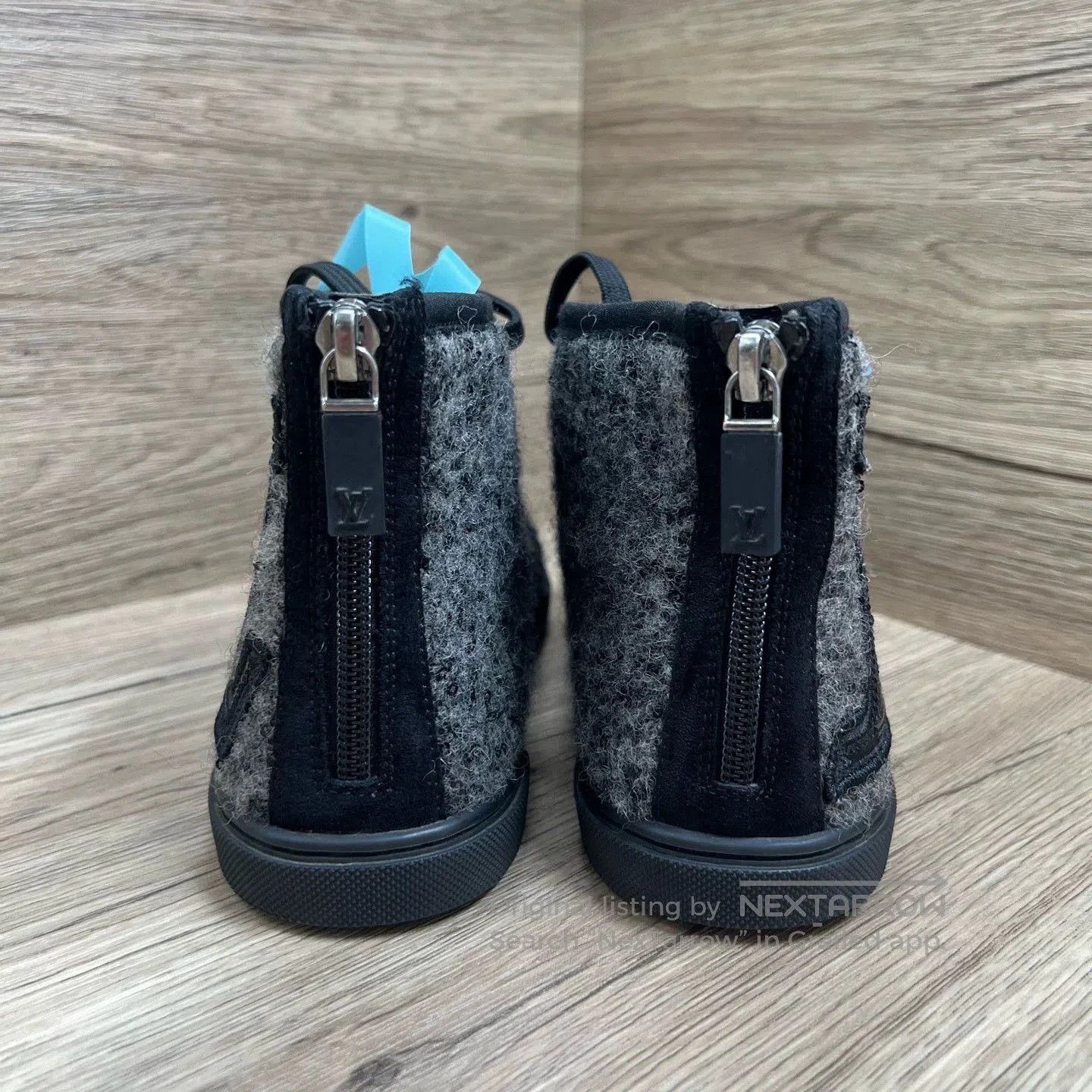 Louis Vuitton Louis Vuitton Black Gray Sequin Sneakers. Size US 6.5 / EU 39-40 - 4 Thumbnail