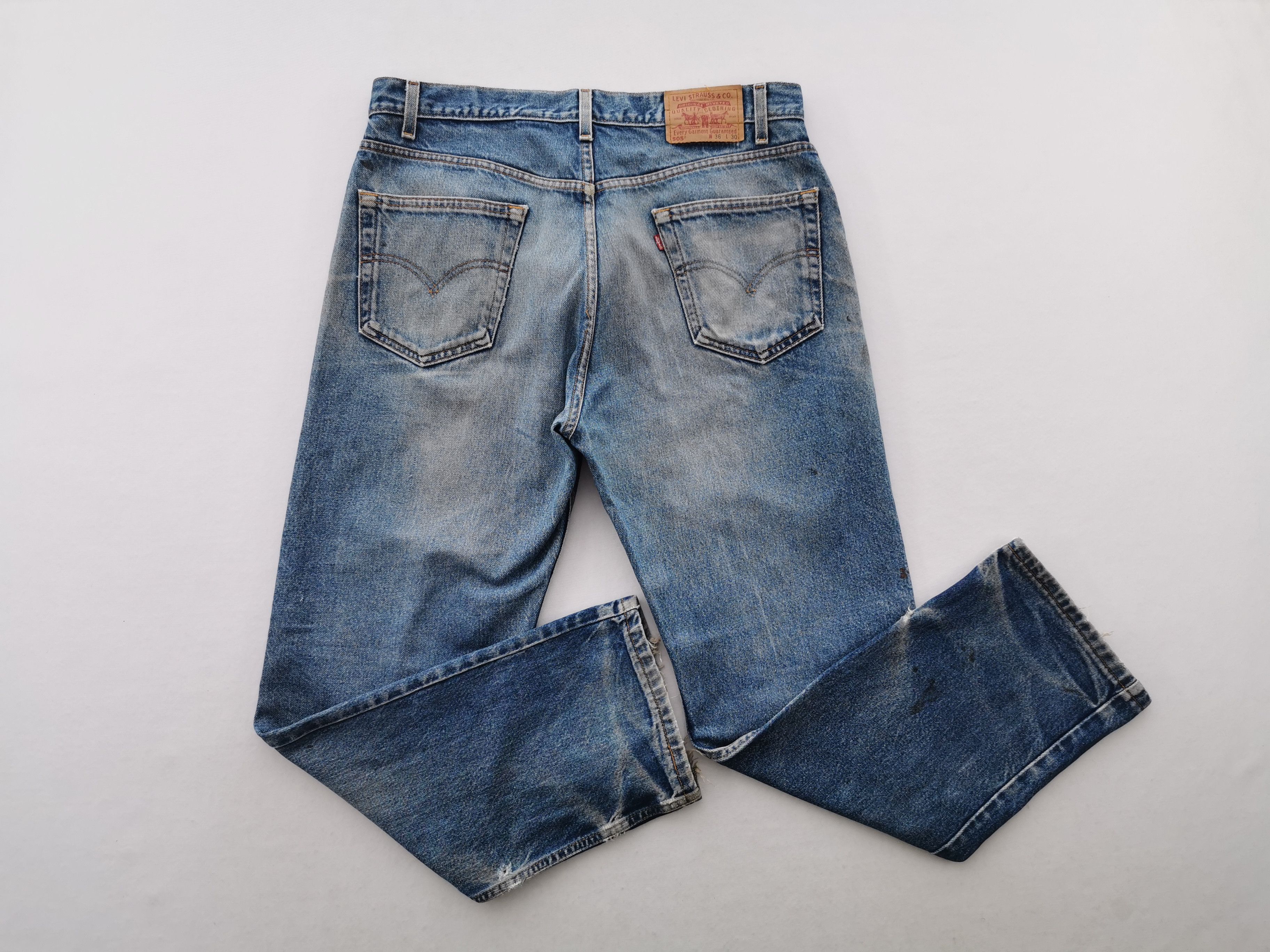 image of Distressed Vintage Levis Lot 505 Denim Size 37/36X30 in Blue, Men's