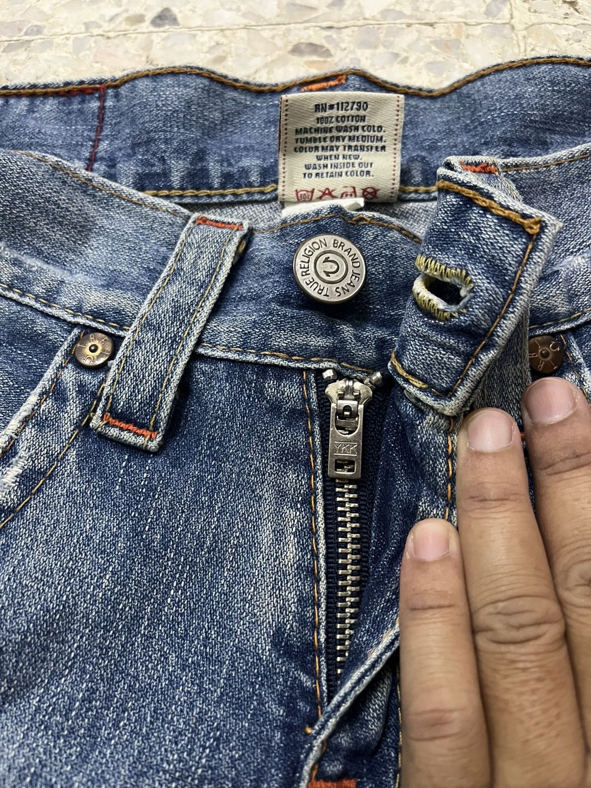 True Religion Vintage true religion bootcut distressed denim Size US 32 / EU 48 - 6 Thumbnail