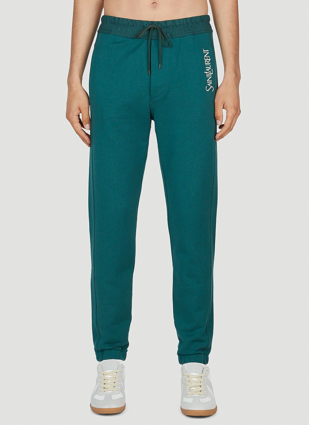 Saint Laurent Paris oc11z0526 736739 Sweatpants & Joggers in Fleece in Green Size US 36 / EU 52 - 1 Thumbnail