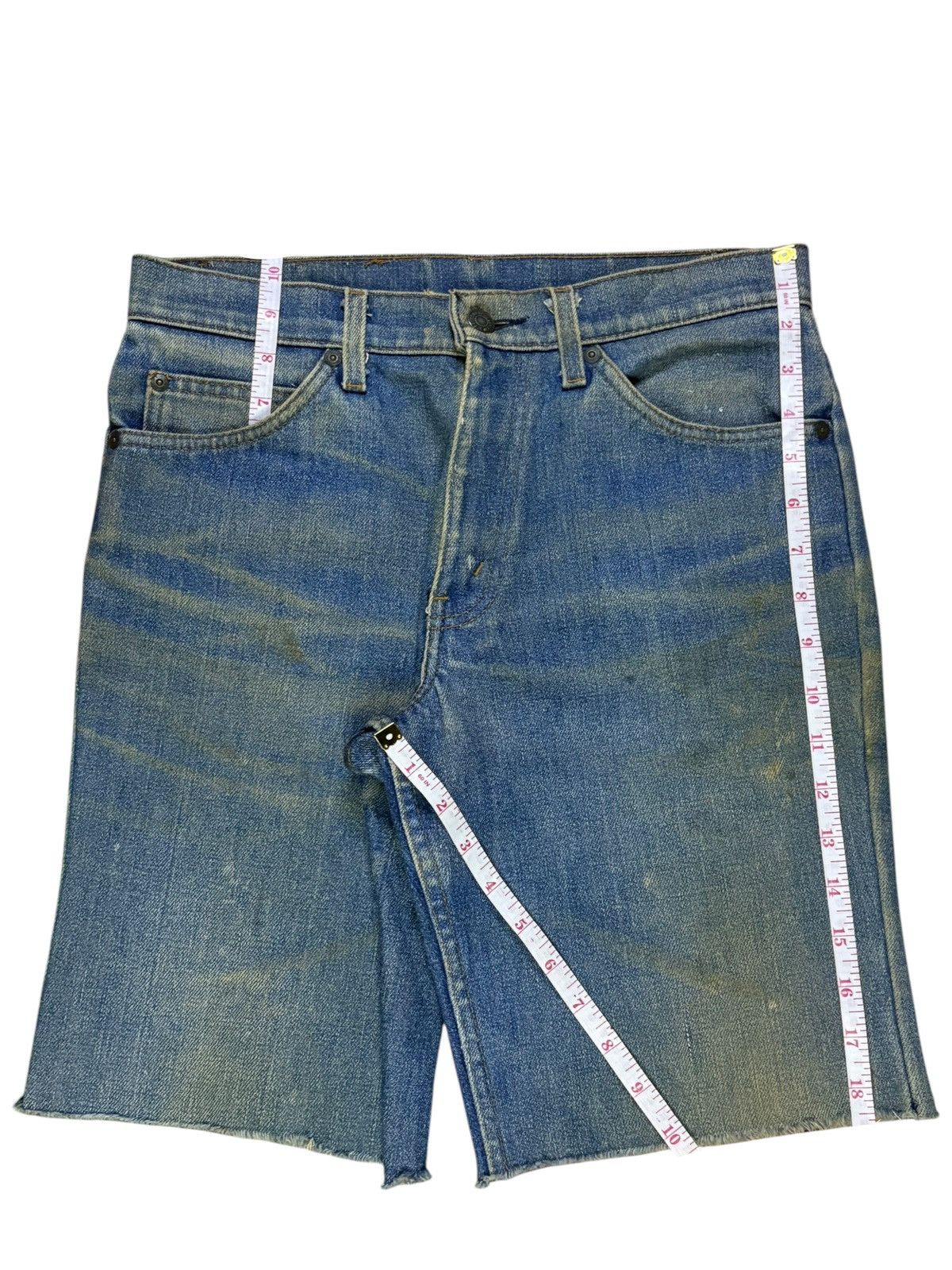 Levi's × Levi's Vintage Clothing Vintage 70s Levis Orange Tab Rusty Mud Loose Jean Short Jort Size US 30 / EU 46 - 13 Thumbnail