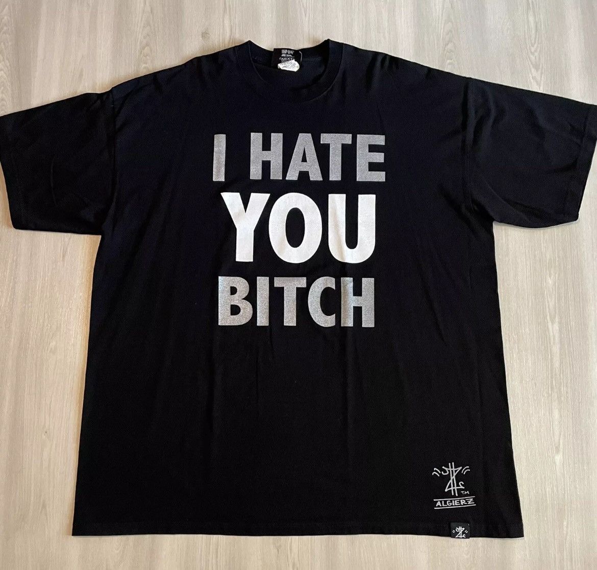 Hypebeast × Rap Tees × Vintage Vintage Zro I Hate You B***** Raptee promo shirt Sz 5XL Size US XXL / EU 58 / 5 - 1 Thumbnail