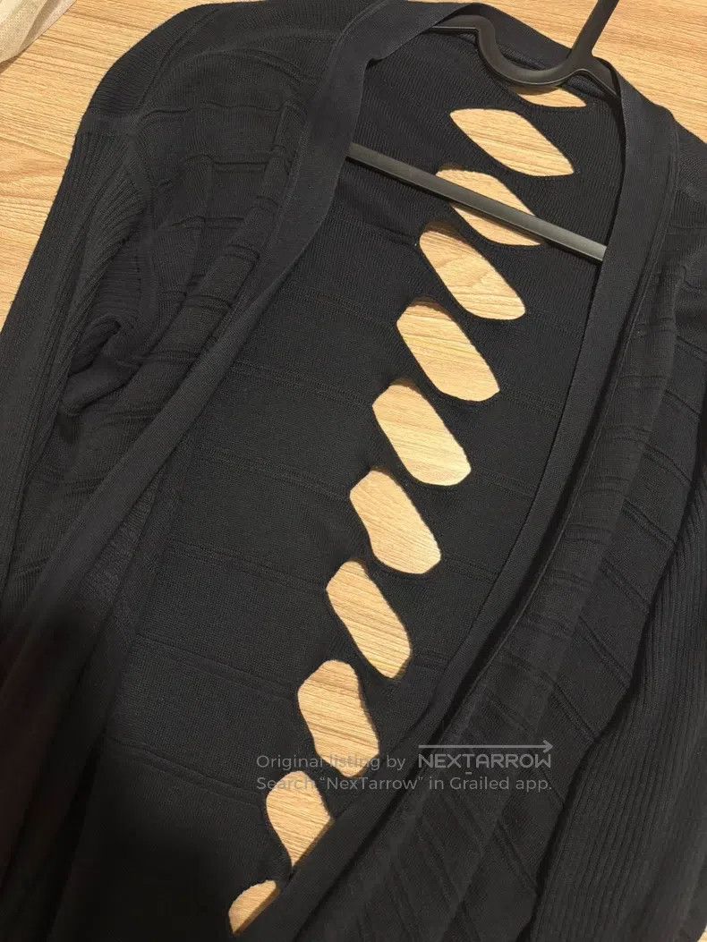 Rick Owens RICK OWENS Structured openwork knit sweater jacket size S Size US S / EU 44-46 / 1 - 3 Thumbnail