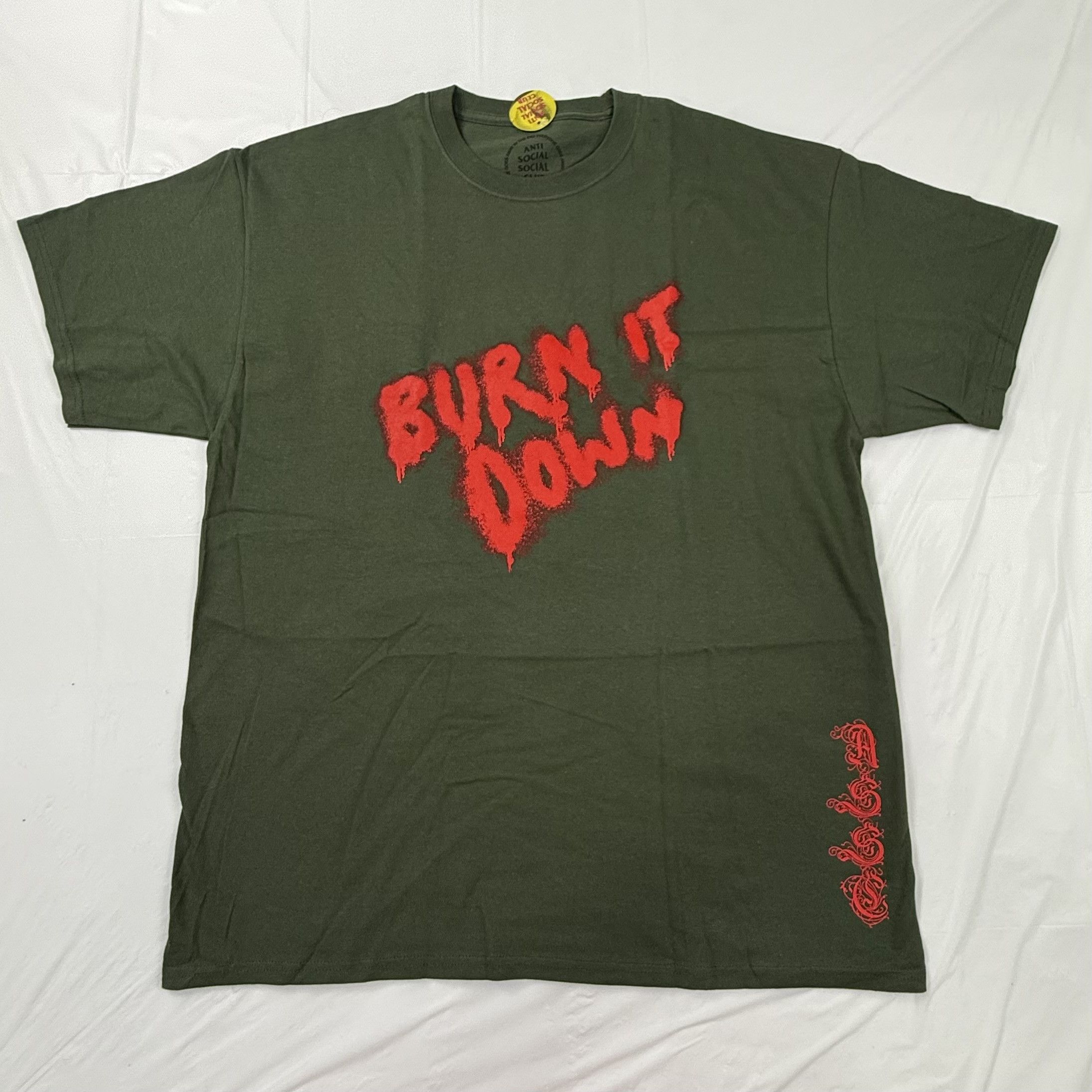 Anti Social Social Club Anti Social Social Club Burn It Down T-Shirt Mens XL Size US XL / EU 56 / 4 - 1 Thumbnail