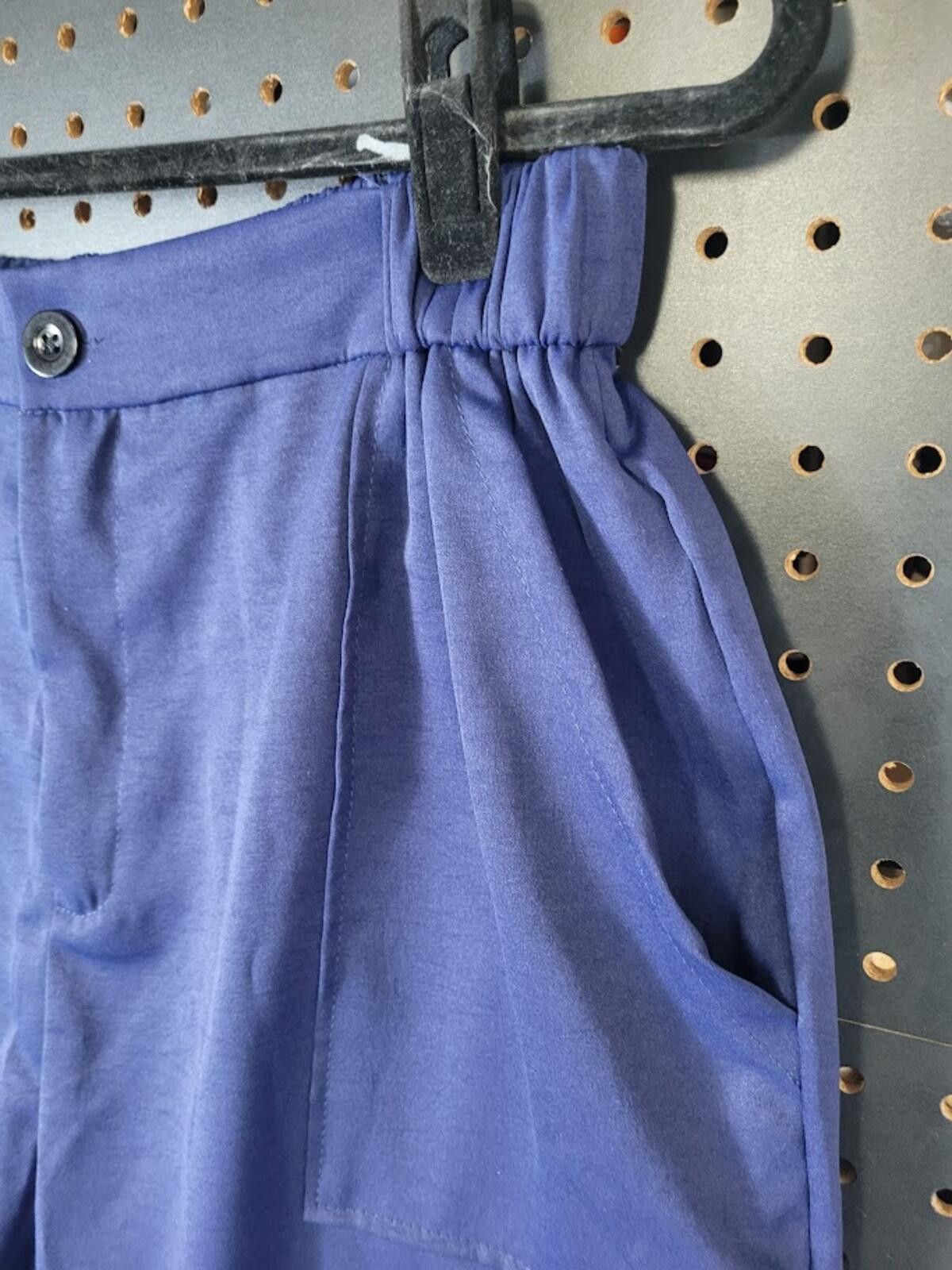 The Unbranded Brand Stylish Blue Cargo Pants with Elastic Waistband - XL Size US 36 / EU 52 - 2 Thumbnail